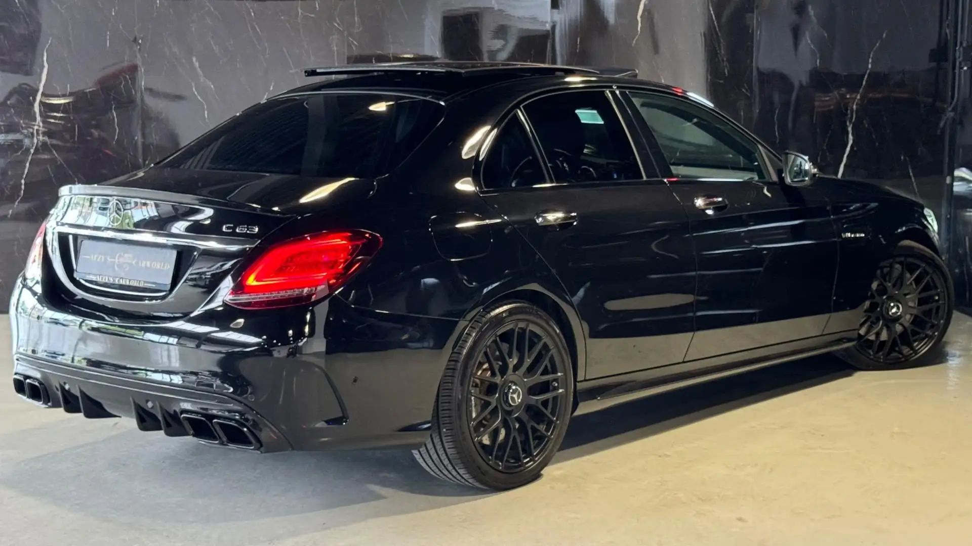 Mercedes-Benz C 63 AMG C63 Pano|HUD|Burm|Cam|Sfeer|Keyl Zwart - 2