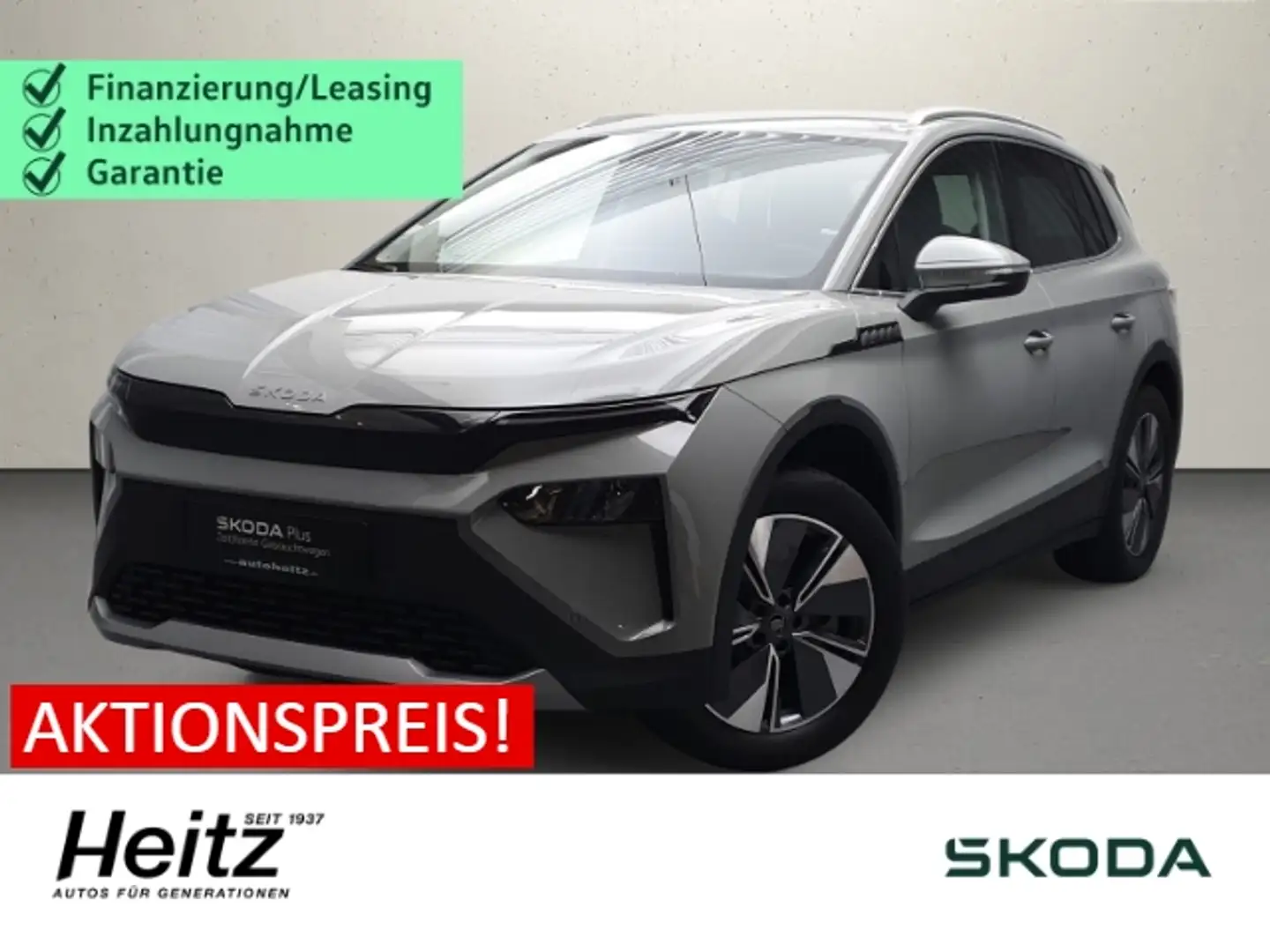 Skoda Elroq 85 Loft AHK Navi LED ACC Wärmepumpe Rückfahrkamera Grau - 1