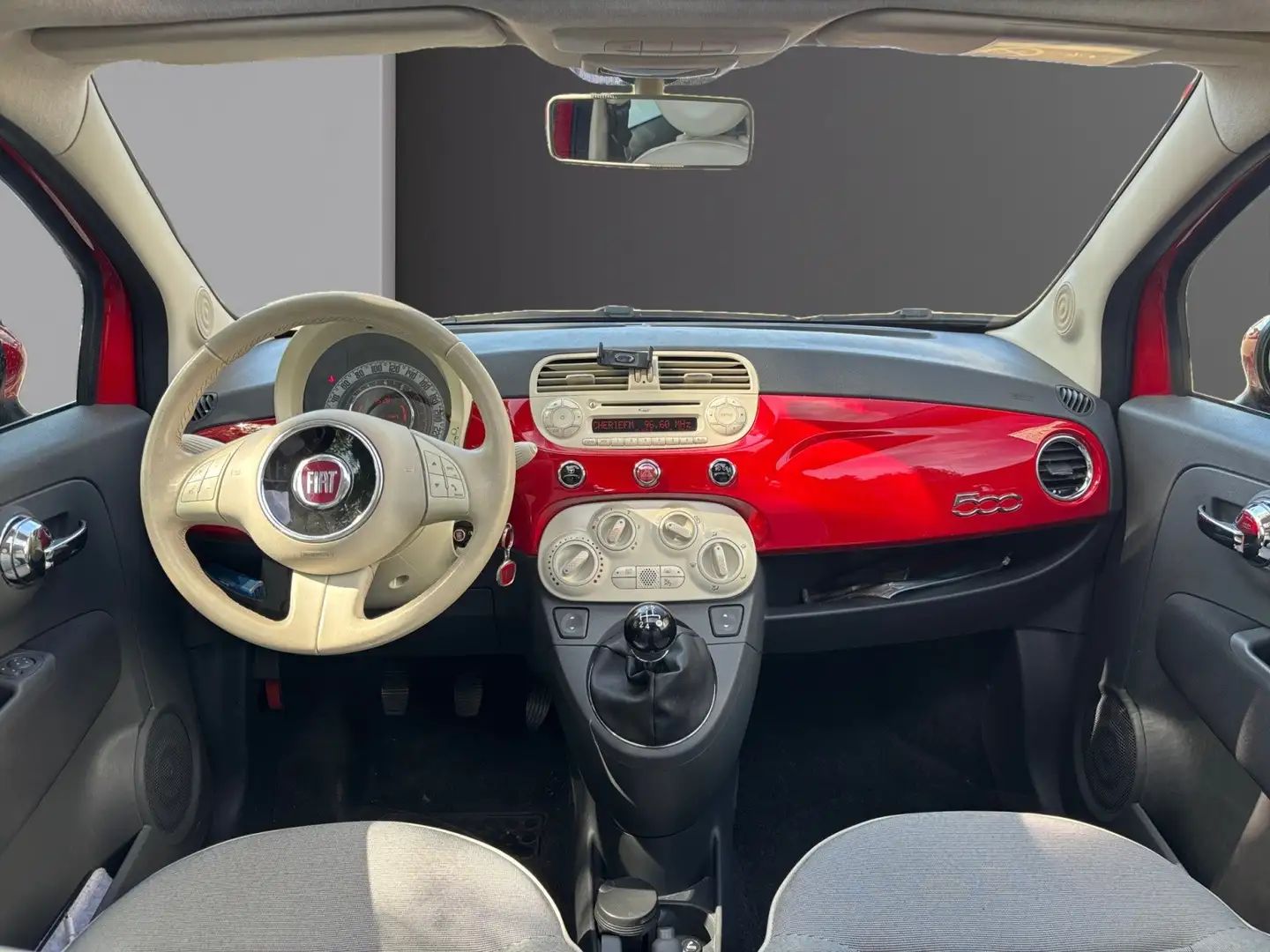 Fiat 500 500 1.2 8V 69 ch Lounge Rouge - 2