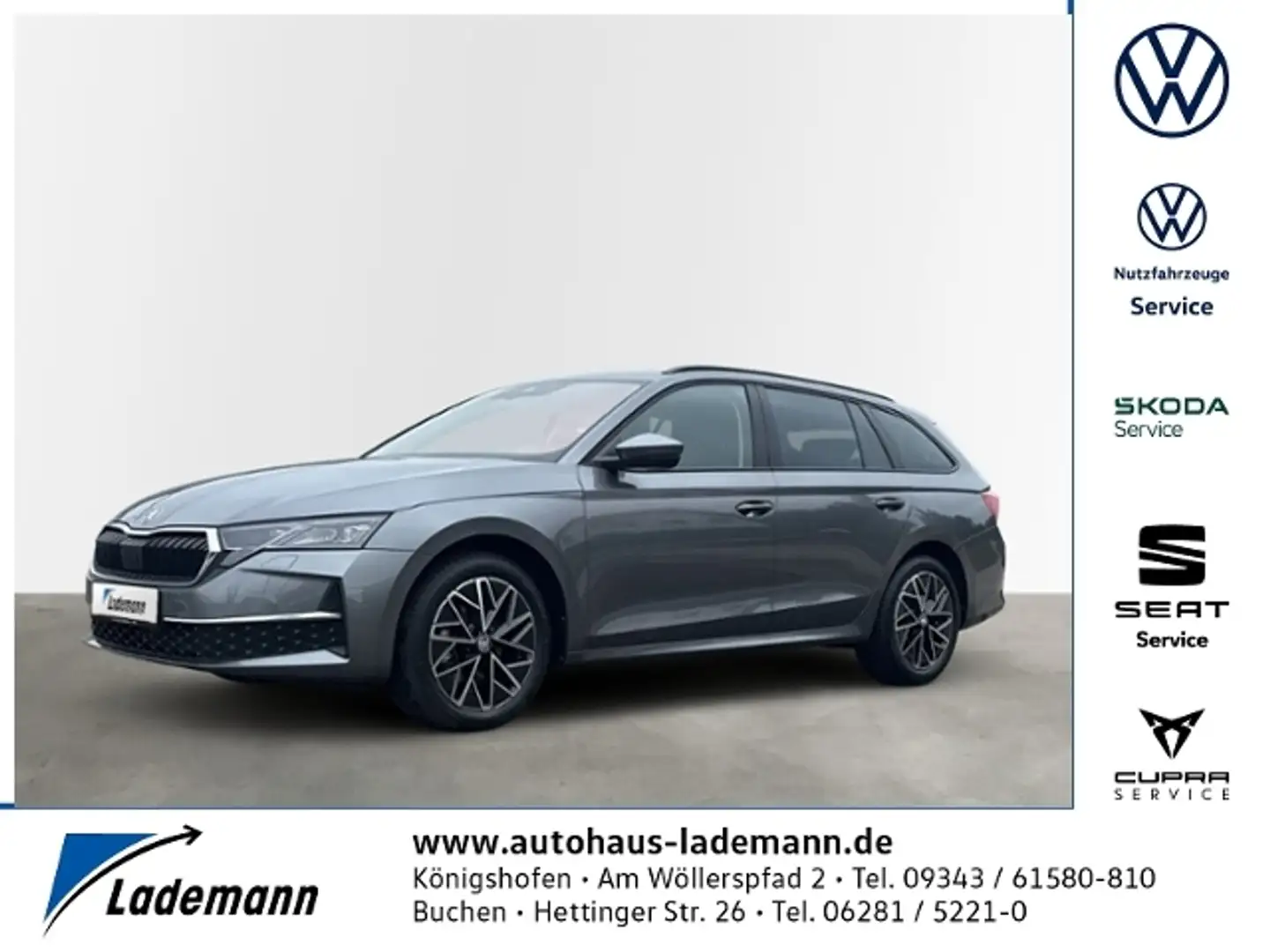 Skoda Octavia Combi 2.0 TDI DSG Selection LED+NAVI+RFK Grau - 1