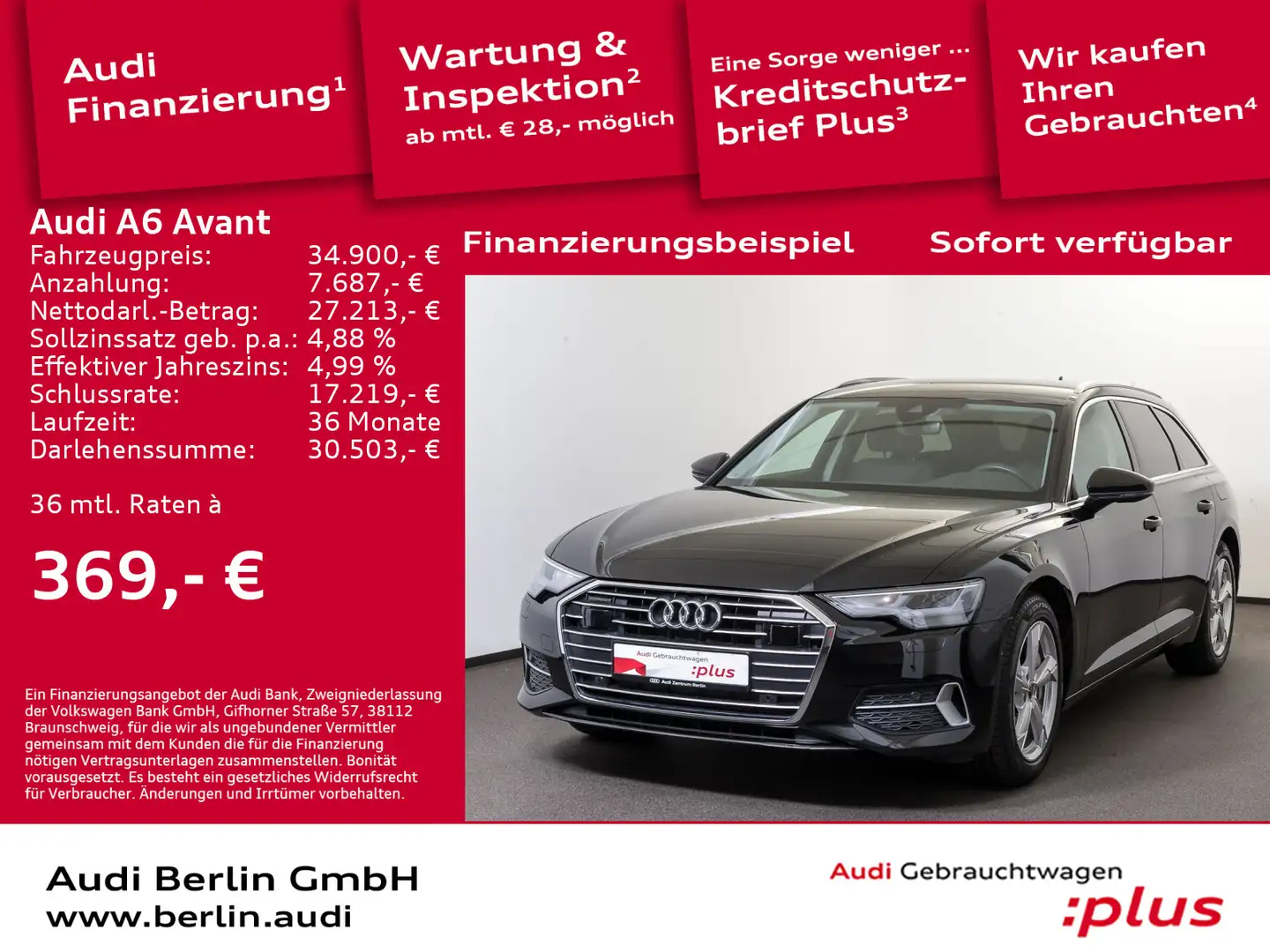 Audi A6 TFSI e Sport 50 e qu.S tr. PDC NAVI LED Black - 1