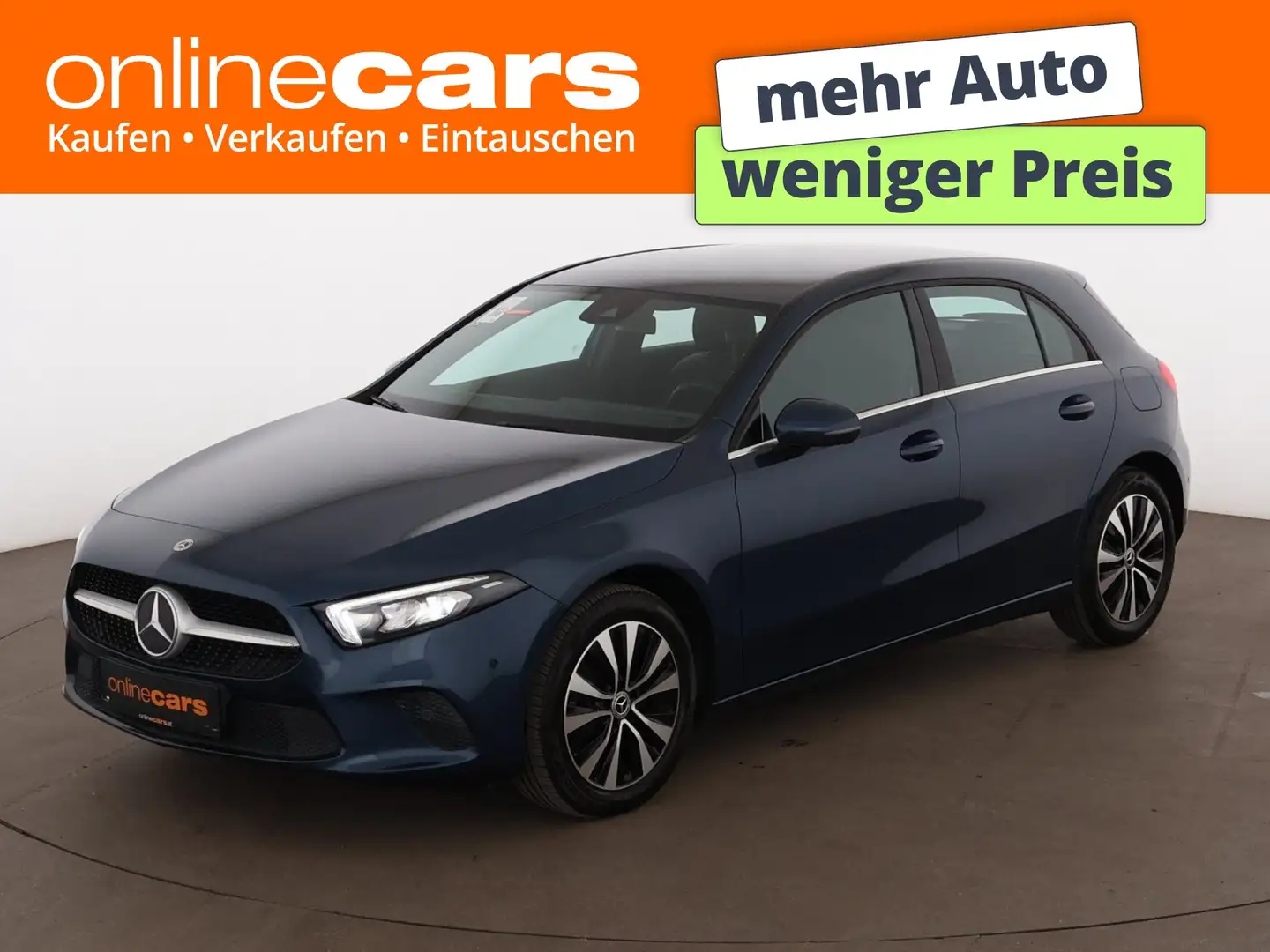 Mercedes-Benz A 250 e Style Aut LED LEDER NAVI R-CAM SITZHZG Blau - 1