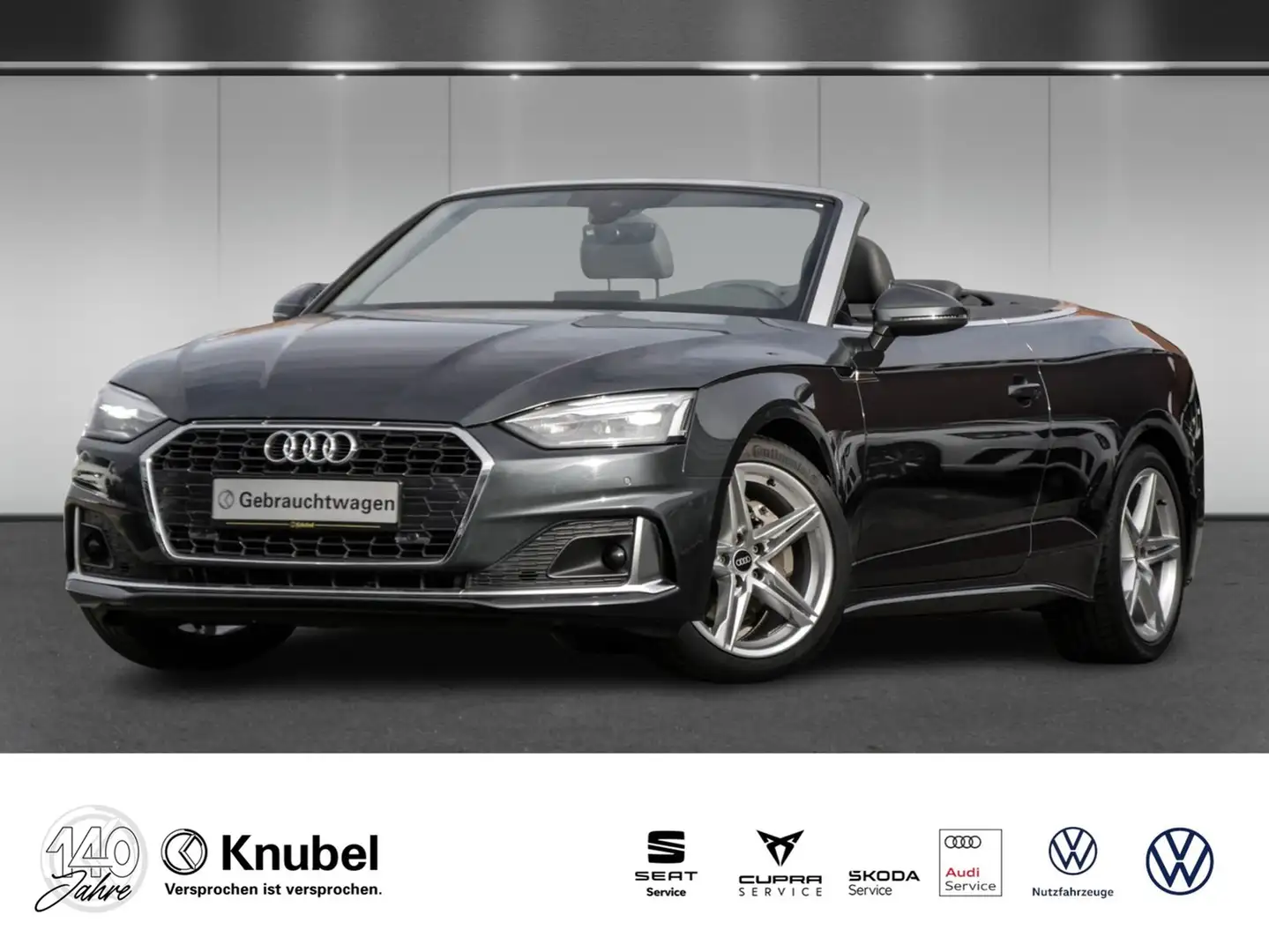 Audi A5 Cabrio advanced 40 TDI S tronic Nav+ AHK RKamer... Grau - 1