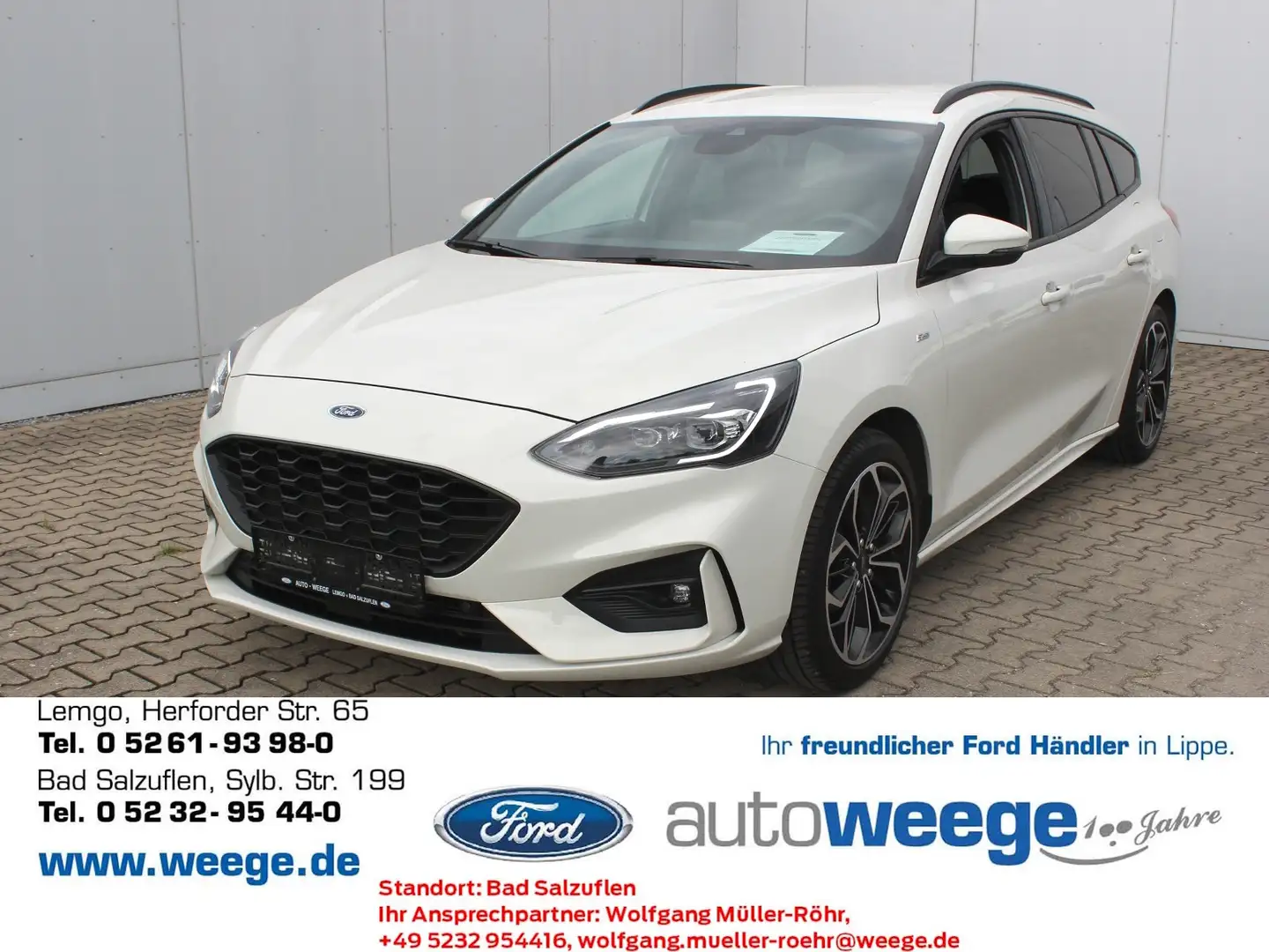 Ford Focus ST-Line X Start/Stopp 1,5 EcoBoost Blanc - 1