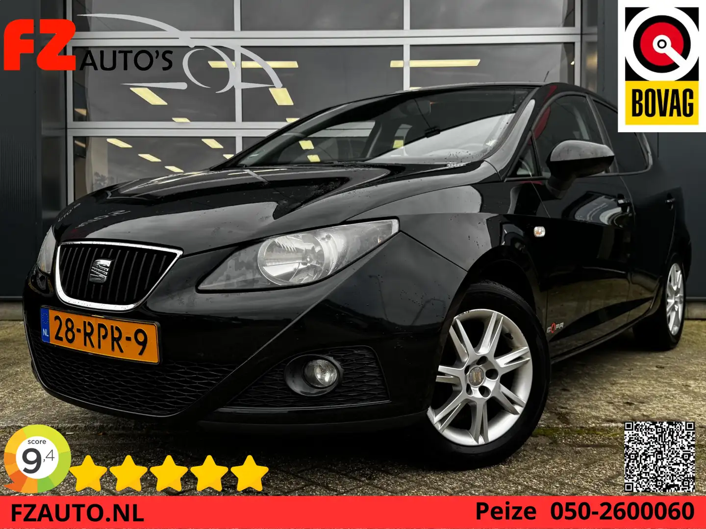 SEAT Ibiza 1.4 COPA - Airconditioning - Cruise Control - Lich Noir - 1