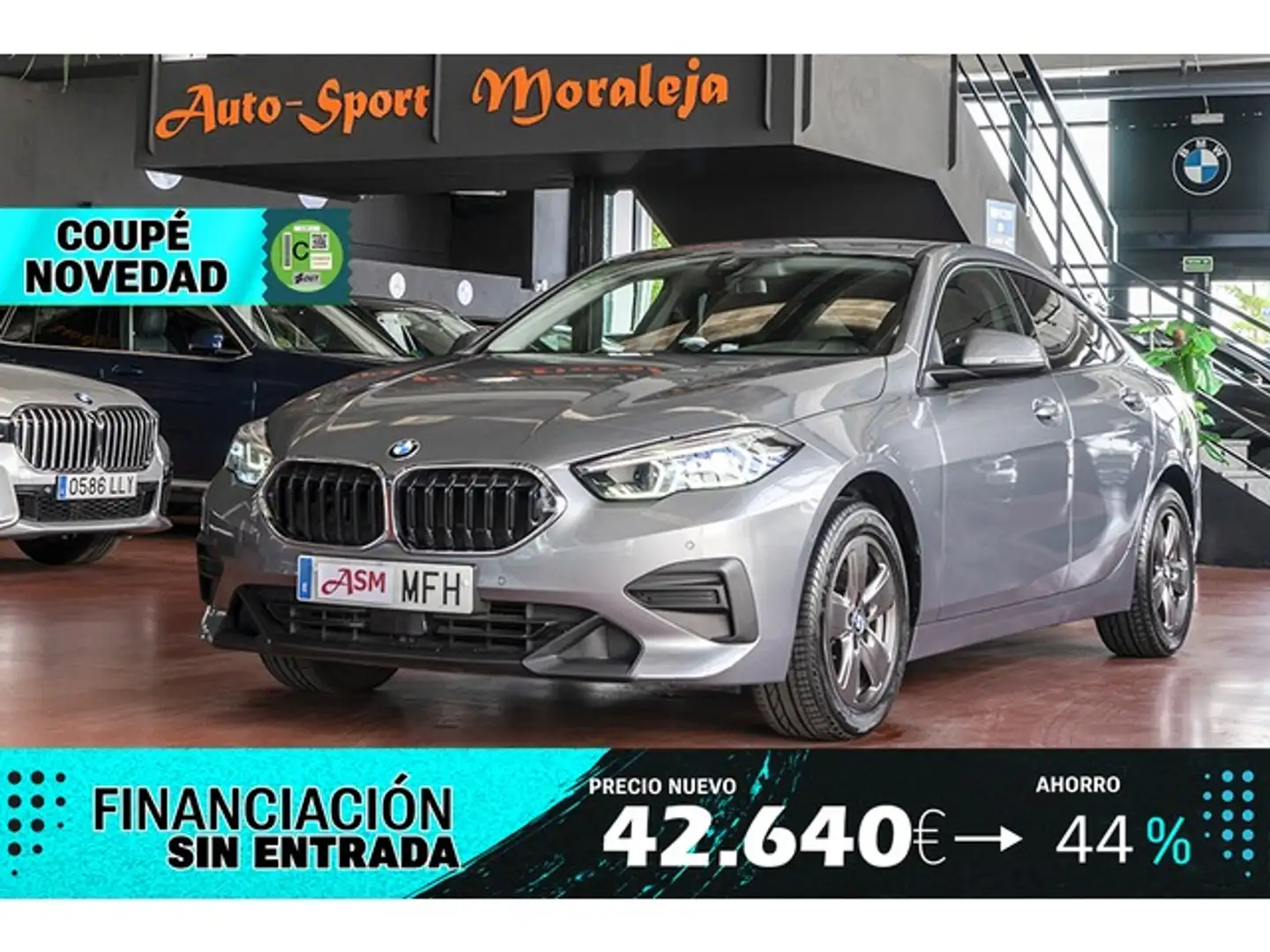 BMW 216 216dA Gran Coupé Gris - 1