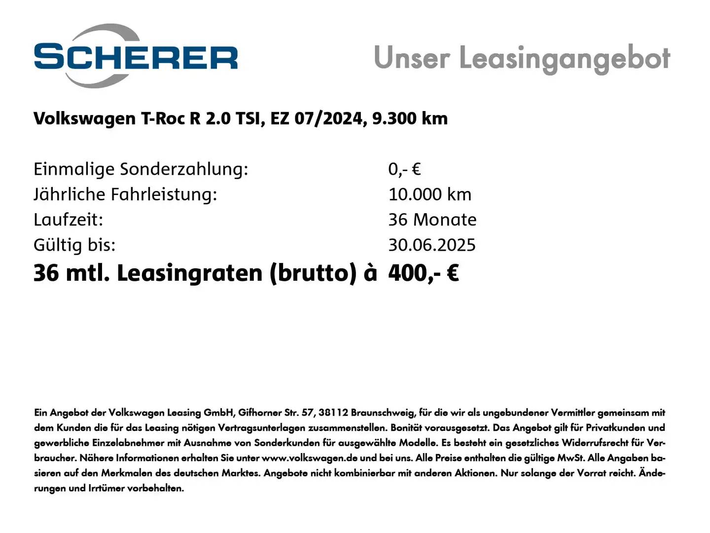 Volkswagen T-Roc R 2.0 TSI 4Mot. DSG Black Style Navi/Pano Schwarz - 2