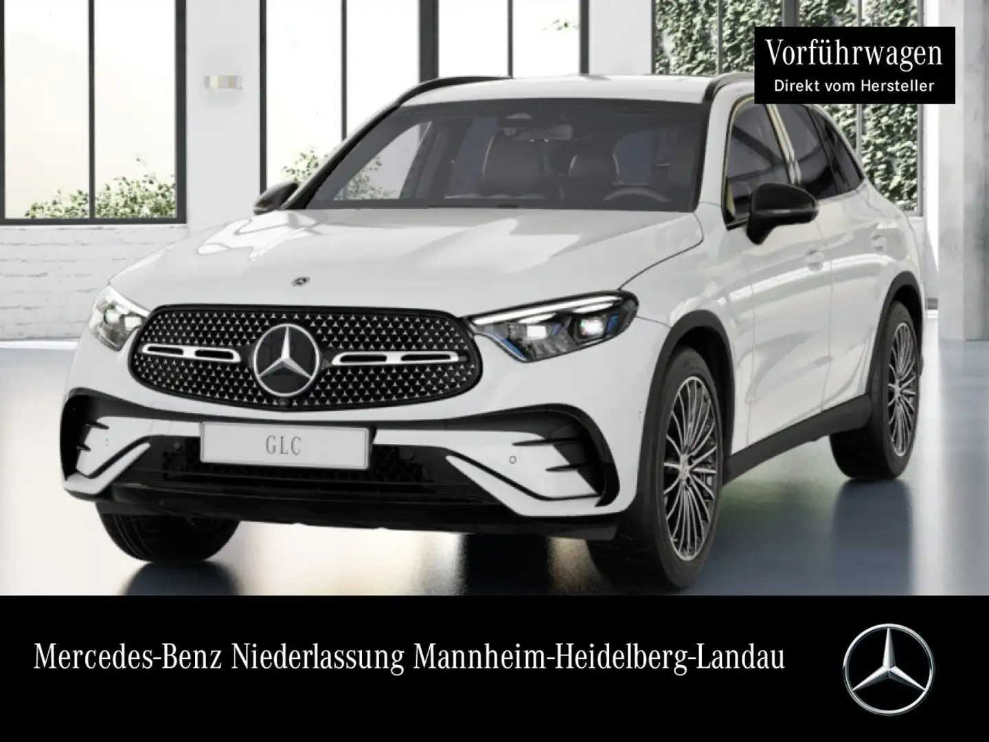 Mercedes-Benz GLC 200 4M AMG+NIGHT+360+AHK+TOTW+KEYLESS+9G Blanc - 1