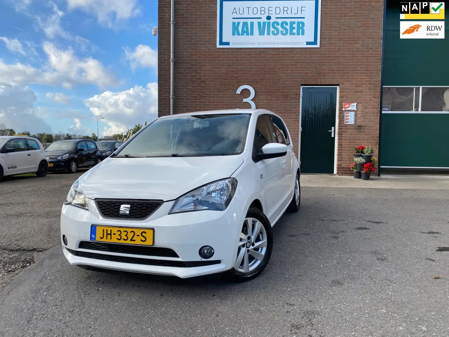 SEAT Mii 1.0 Sport Connect / pdc / cruise / 1e Eig. Wit - 1