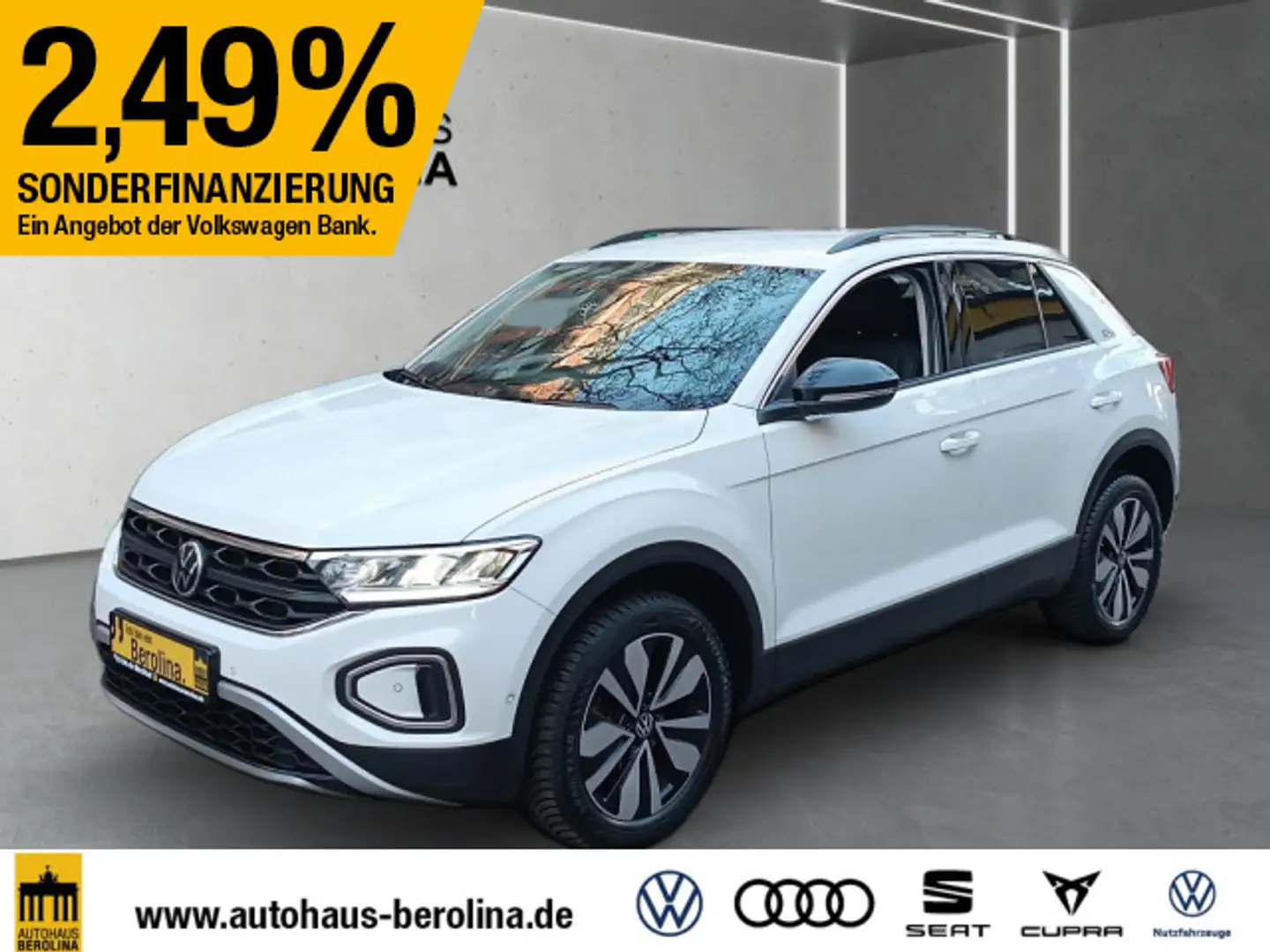 Volkswagen T-Roc 1.0 TSI Goal *ACC*NAV*SHZ*App-Connect* Weiß - 2
