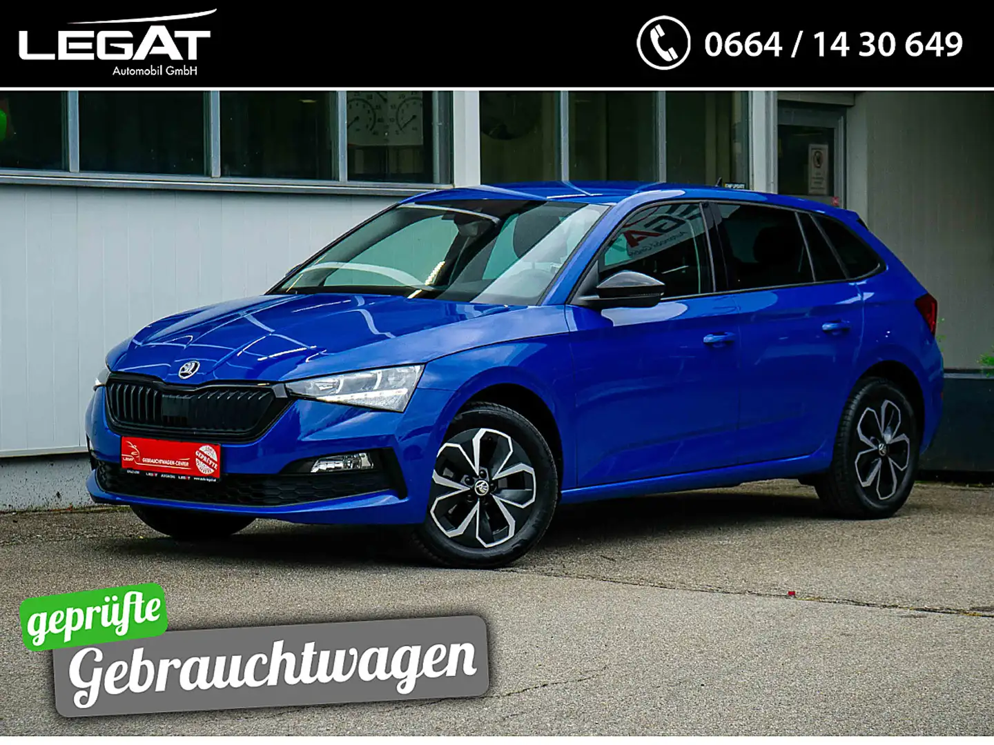 Skoda Scala 1,0 TSI Ambition *CARPLAY*SITZHEIZUNG*TEMPOMAT*... Blau - 1