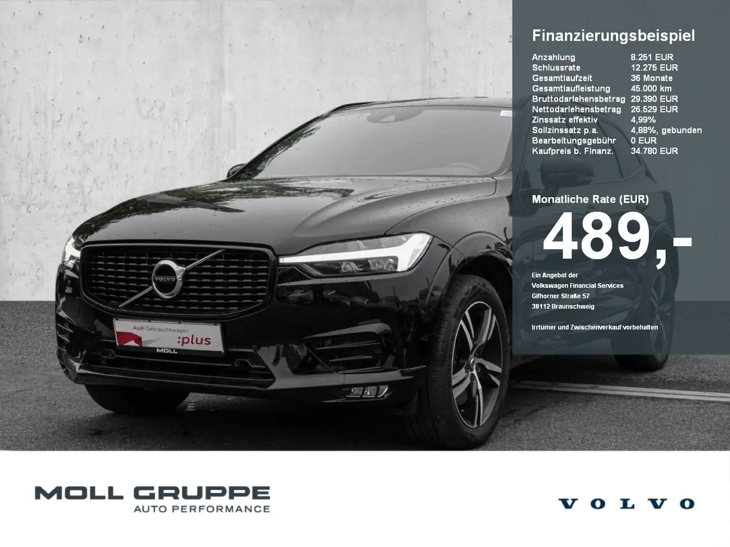 Volvo XC60 R Design AWD LM LED FLA Schwarz - 1