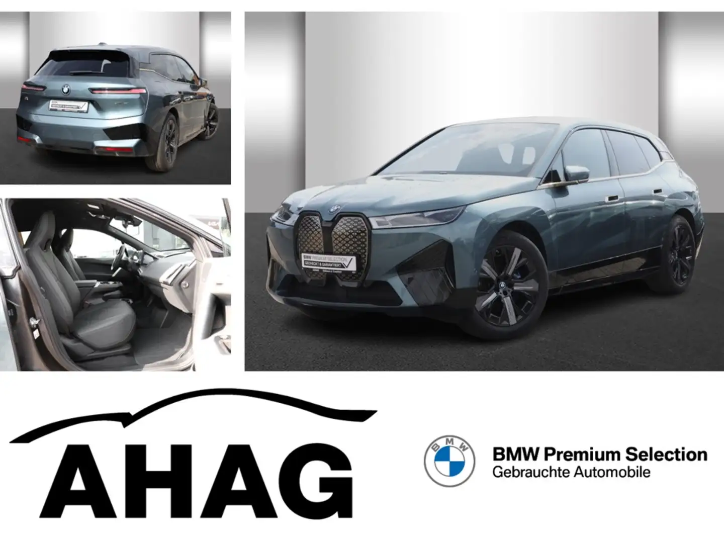 BMW iX xDrive40 Klimaaut. AHK Komfortzugang Modrá - 1