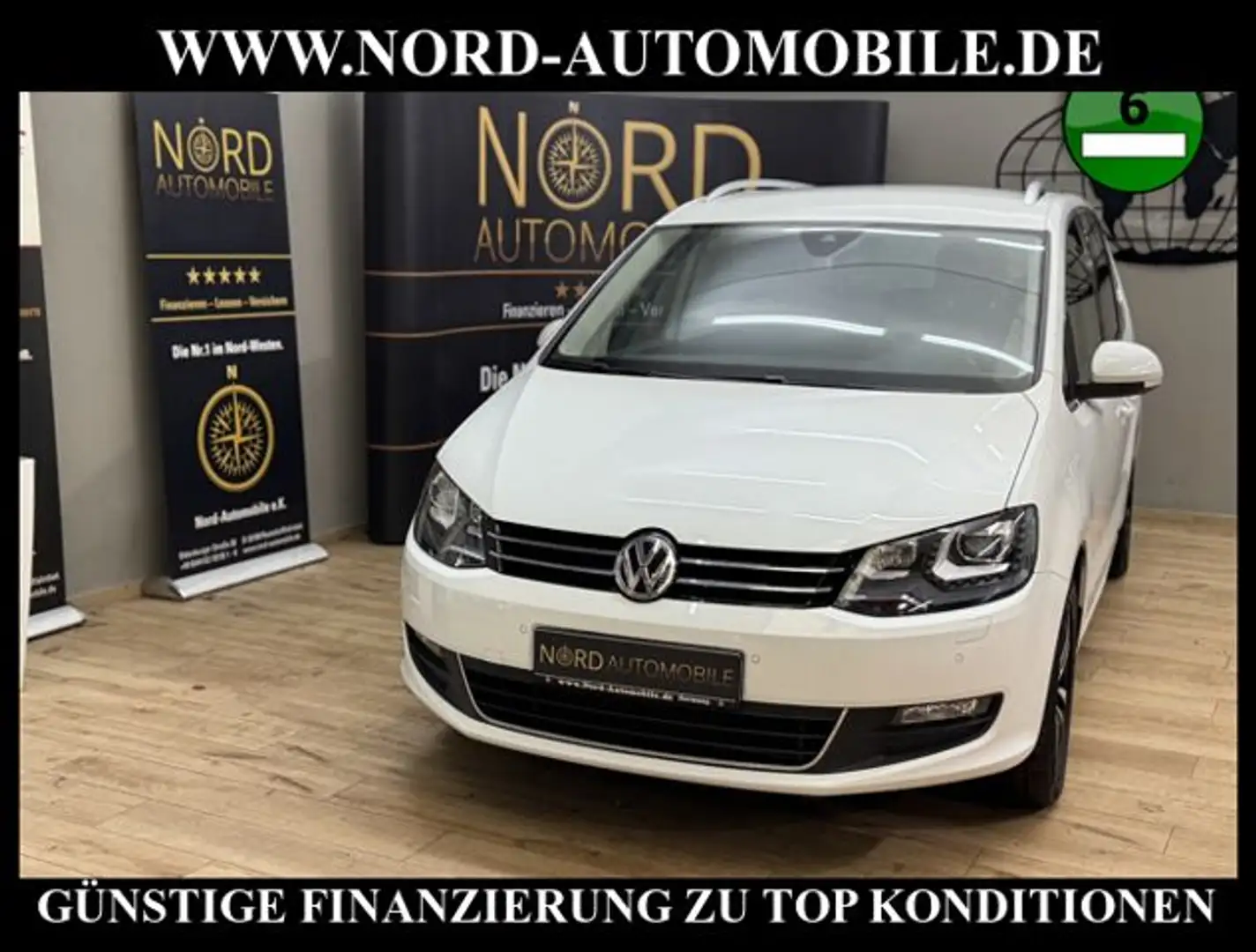 Volkswagen Sharan UNITED 1.4 TSI DSG 7-Sitzer/AHK/el.Schieb United Weiß - 1