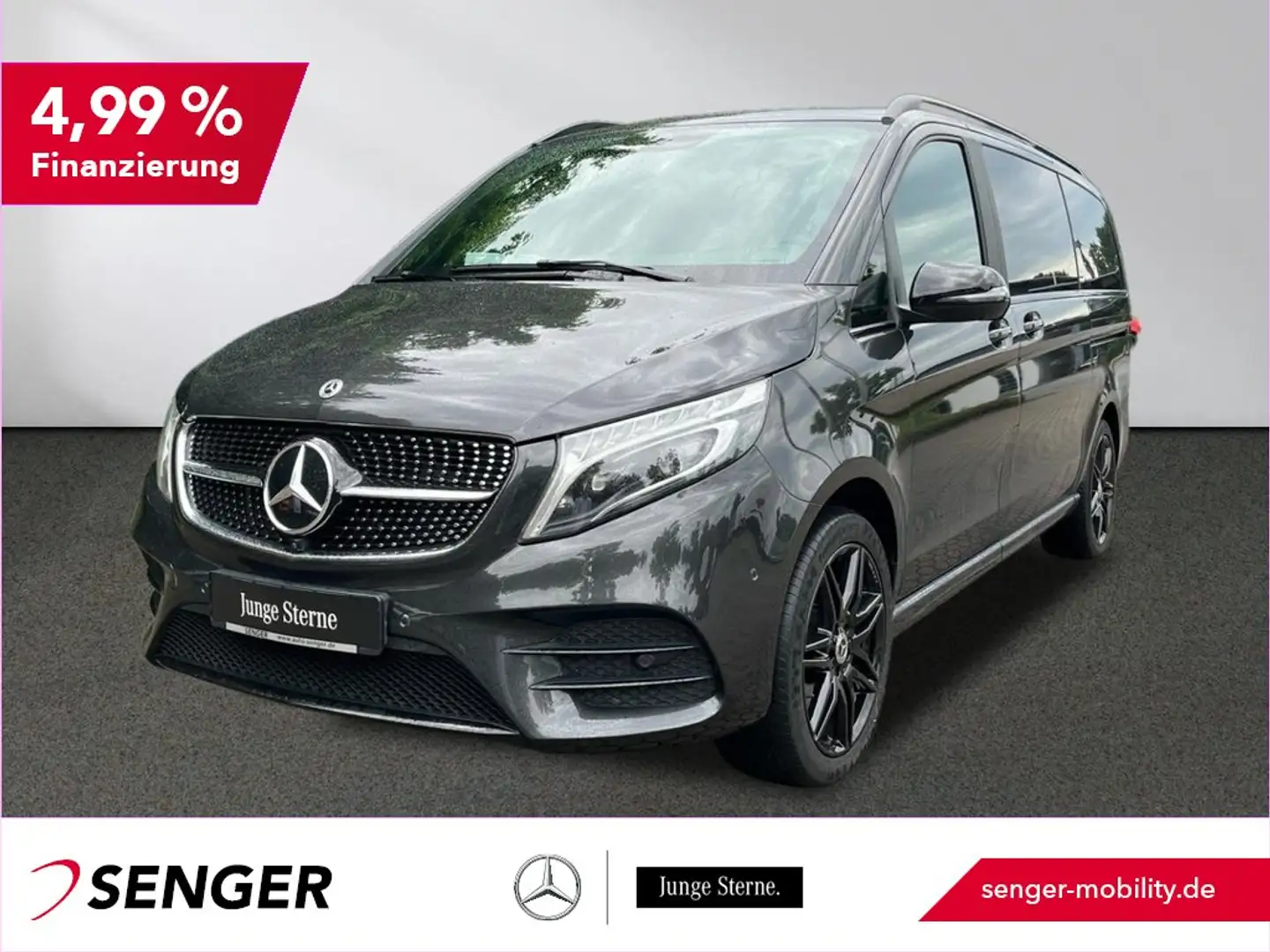 Mercedes-Benz V 300 d Edition Exclusive 4x4 lang AMG Pano 360° Grigio - 1