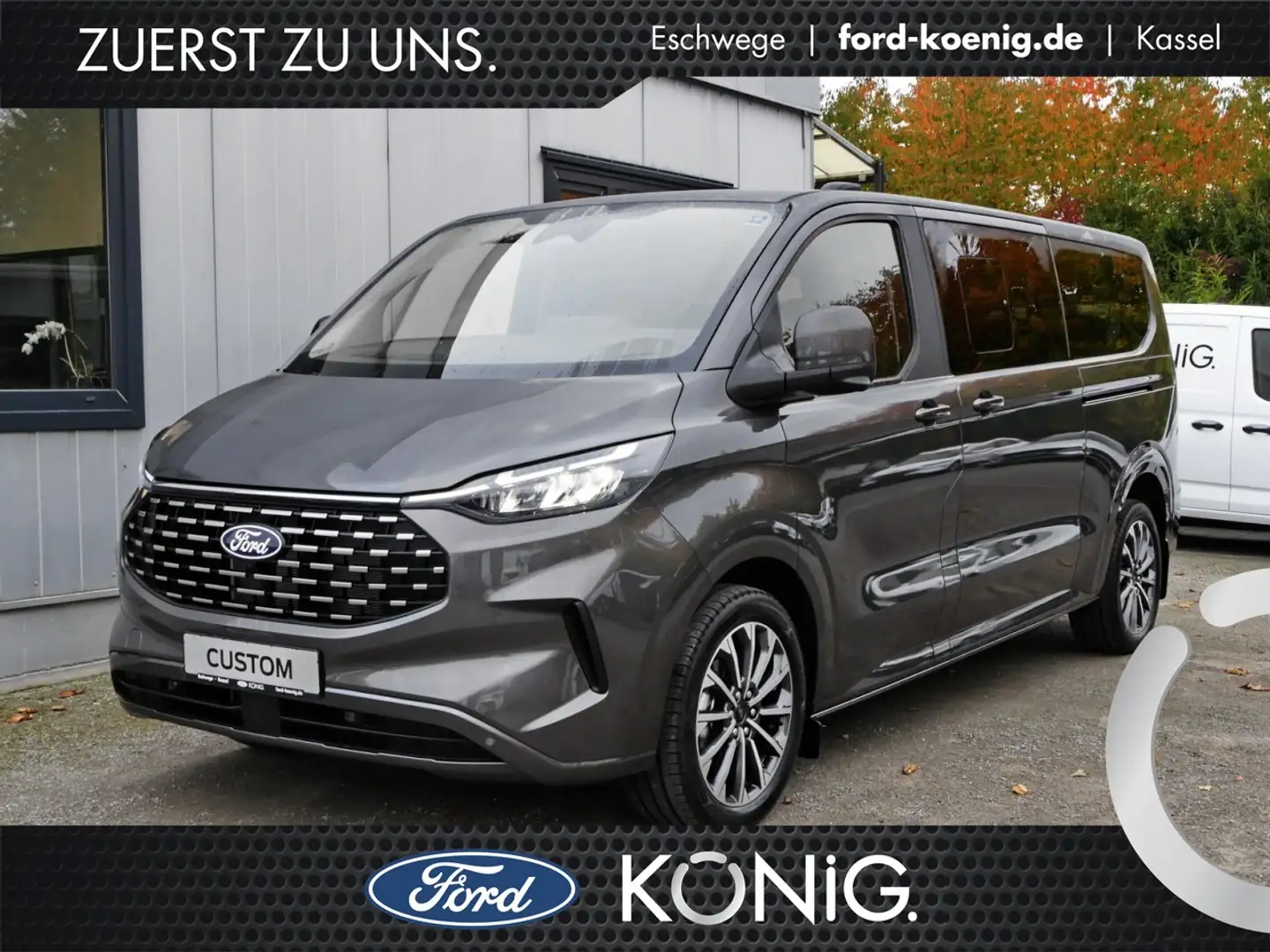 Ford Tourneo Custom Titanium X 320L2 Aut.+B&O+AHK+ACC Klima Navi Grau - 1