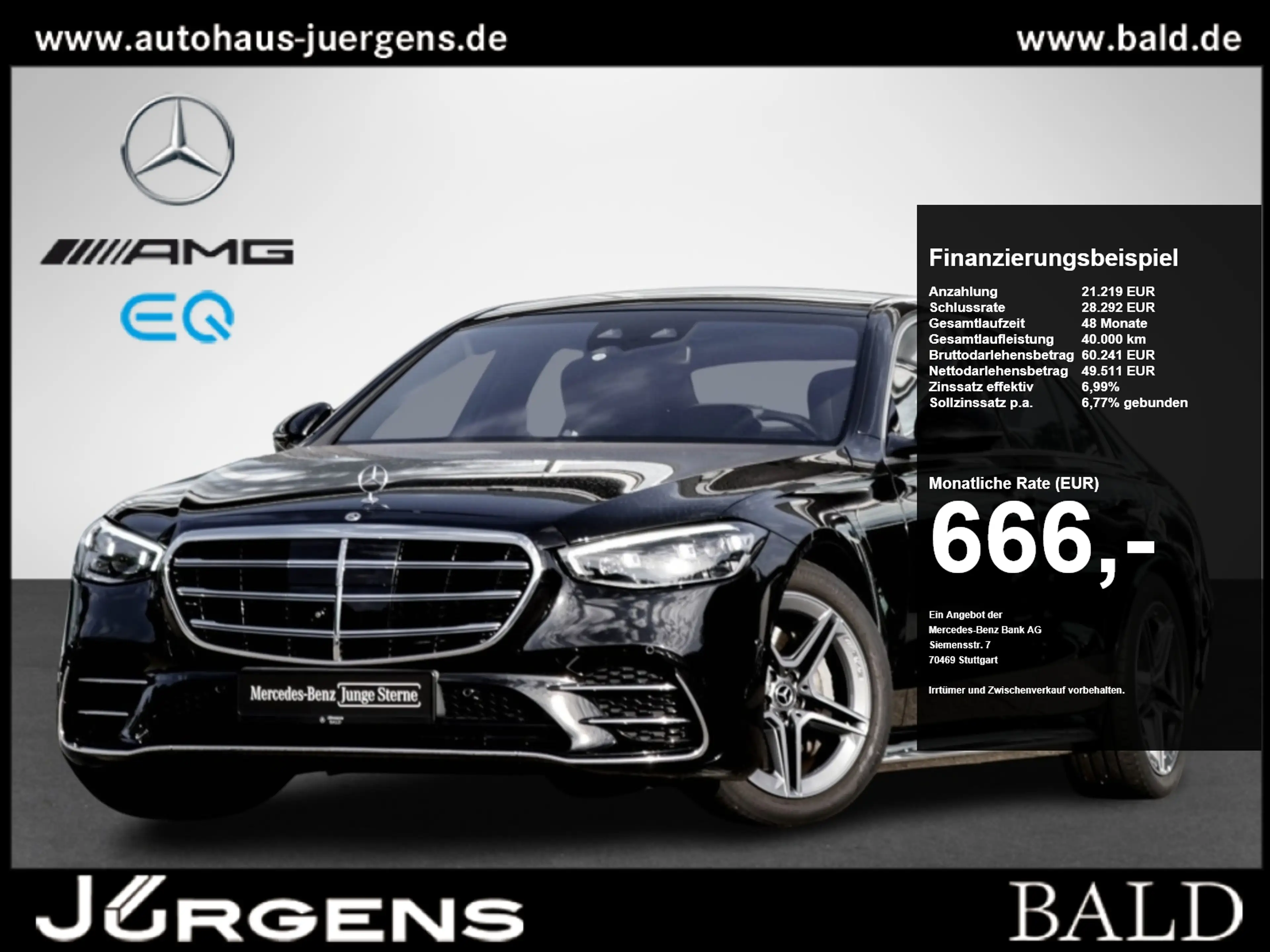 Mercedes-Benz S 500 4M Limousine AMG-Sport/Pano/HUD/360/DIGITA