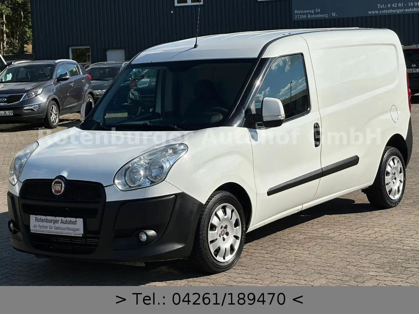Fiat Doblo SX 1.3*MAXI*KASTEN*1.HAND*AHK*E-FENSTER* Blanc - 2