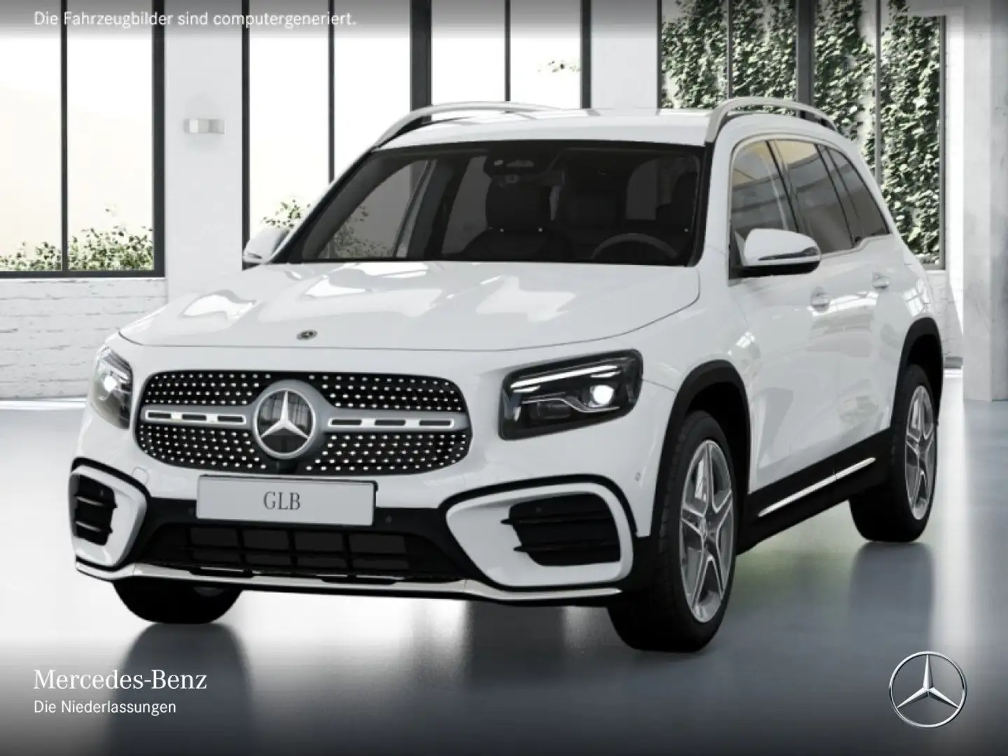 Mercedes-Benz GLB 220 4M AMG+360°+MULTIBEAM+TOTW+KEYLESS+8G Weiß - 2