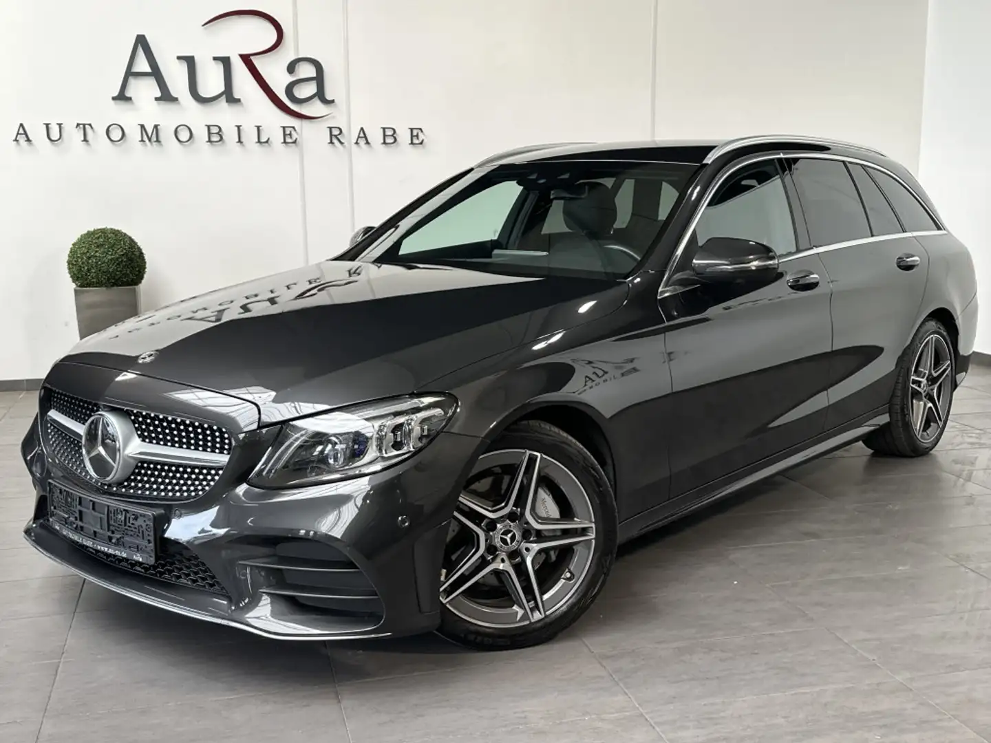 Mercedes-Benz C 200 T AMG-Line NAV+LED+AHK+BURMESTER+DISTRONIC Grau - 2