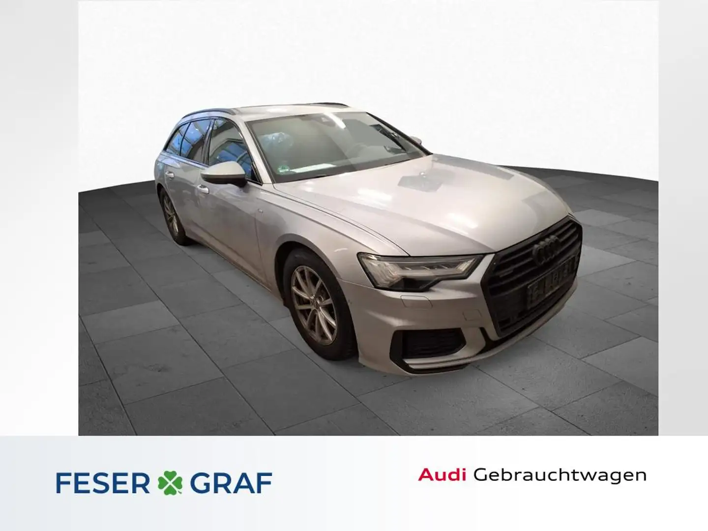 Audi A6 Avant 45TDI qu./S line/HD-Matrix/Standhzg/AHK/Kame Silber - 1