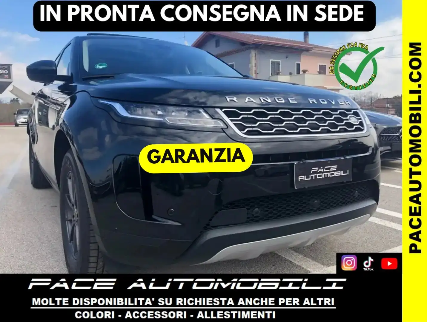Land Rover Range Rover Evoque D165 MHEV MILD HYBRID LED KAMERA PRO PDC Nero - 1