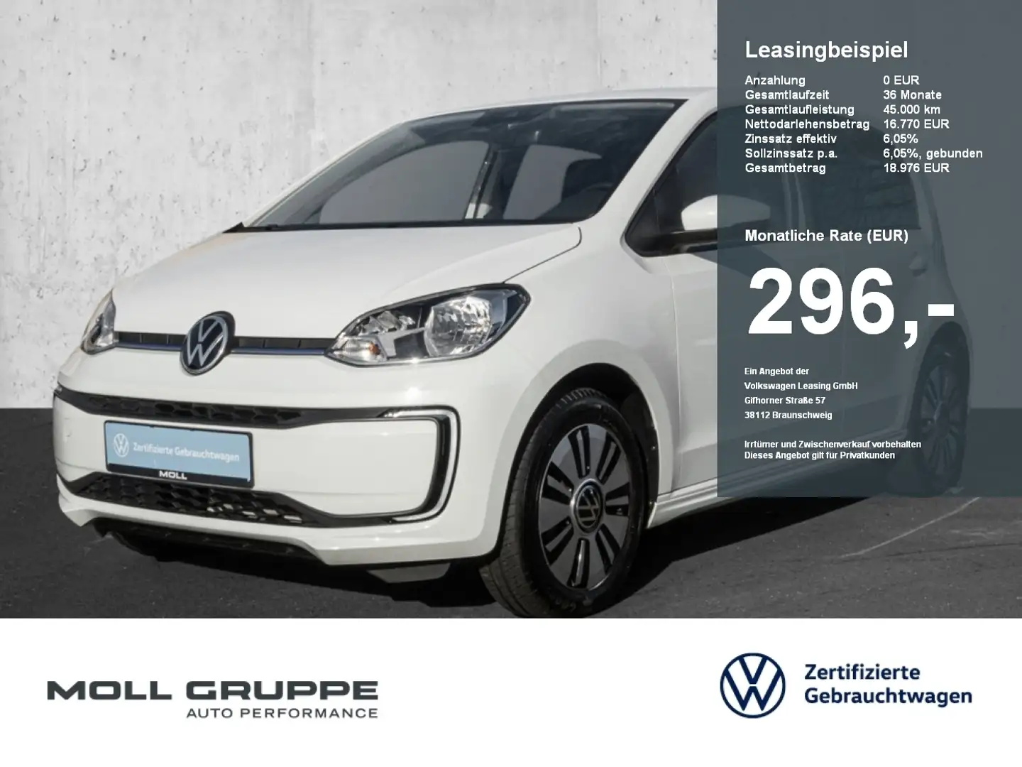 Volkswagen e-up! ! move up! Style Plus  KAM PDC Weiß - 1