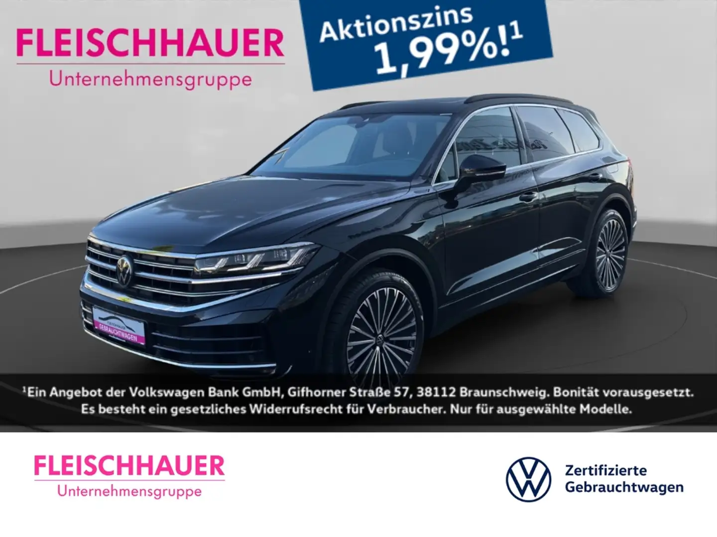 Volkswagen Touareg TSI eHybrid 4Motion Elegance DSG+LEDER+PANORAM+NAV Noir - 1