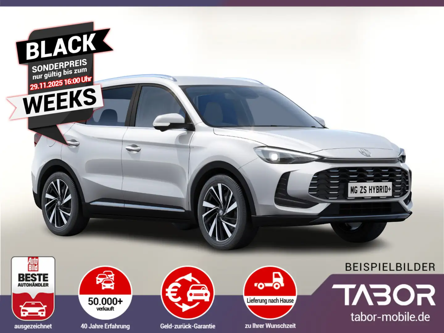 MG ZS Hybrid+ 197 Luxury LED Nav ACC 360Kam SHZ Blanc - 1