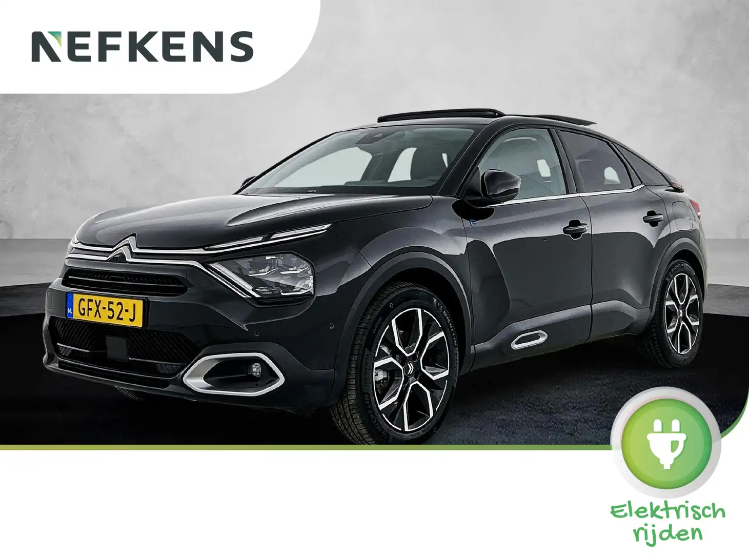 Citroen E-C4 Electric EV Max 54 kWh 156pk | Accu SOH 97,3% | 414km WLTP Zwart - 1