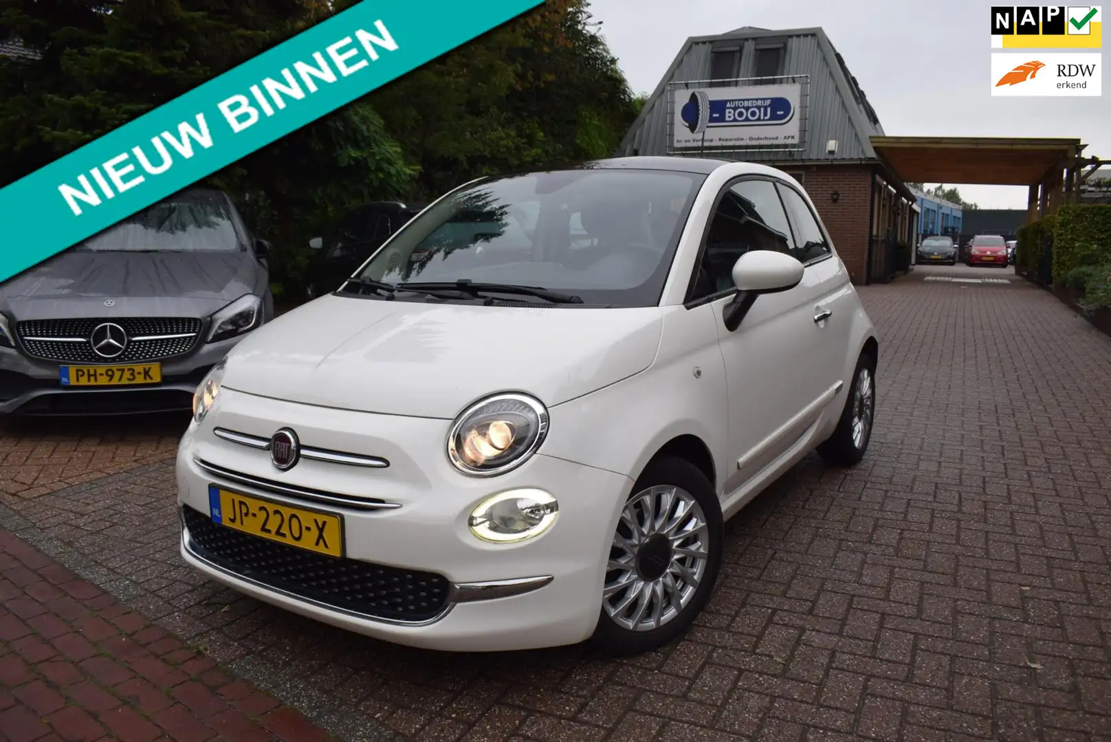 Fiat 500 0.9 TwinAir Turbo Lounge NAVI/AIRCO-ECC/PANO/NL-AU Bianco - 1