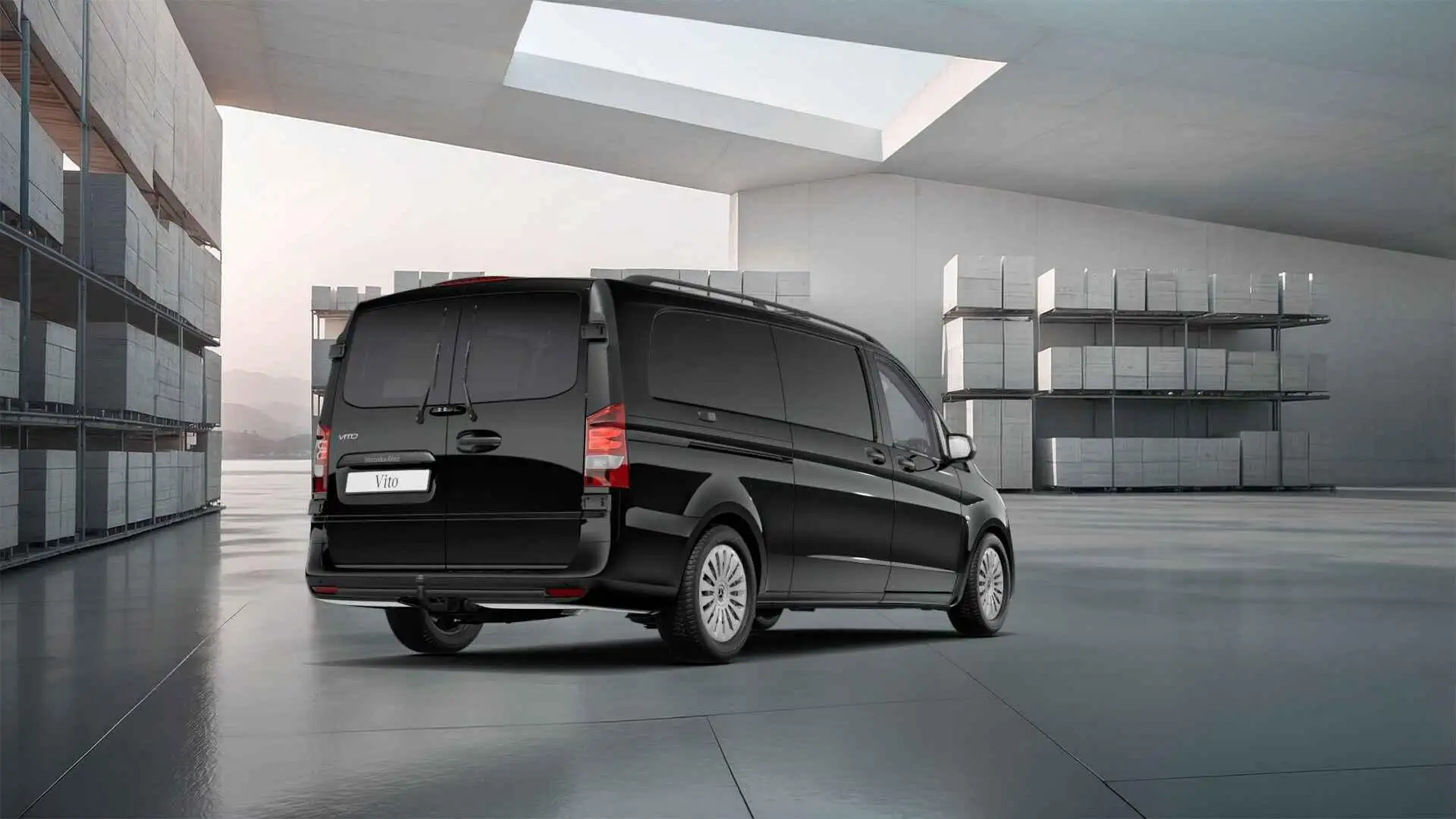 Mercedes-Benz Vito 119 L3 XL Pro | Aut. | Dubbele Schuifdeur Zwart - 2