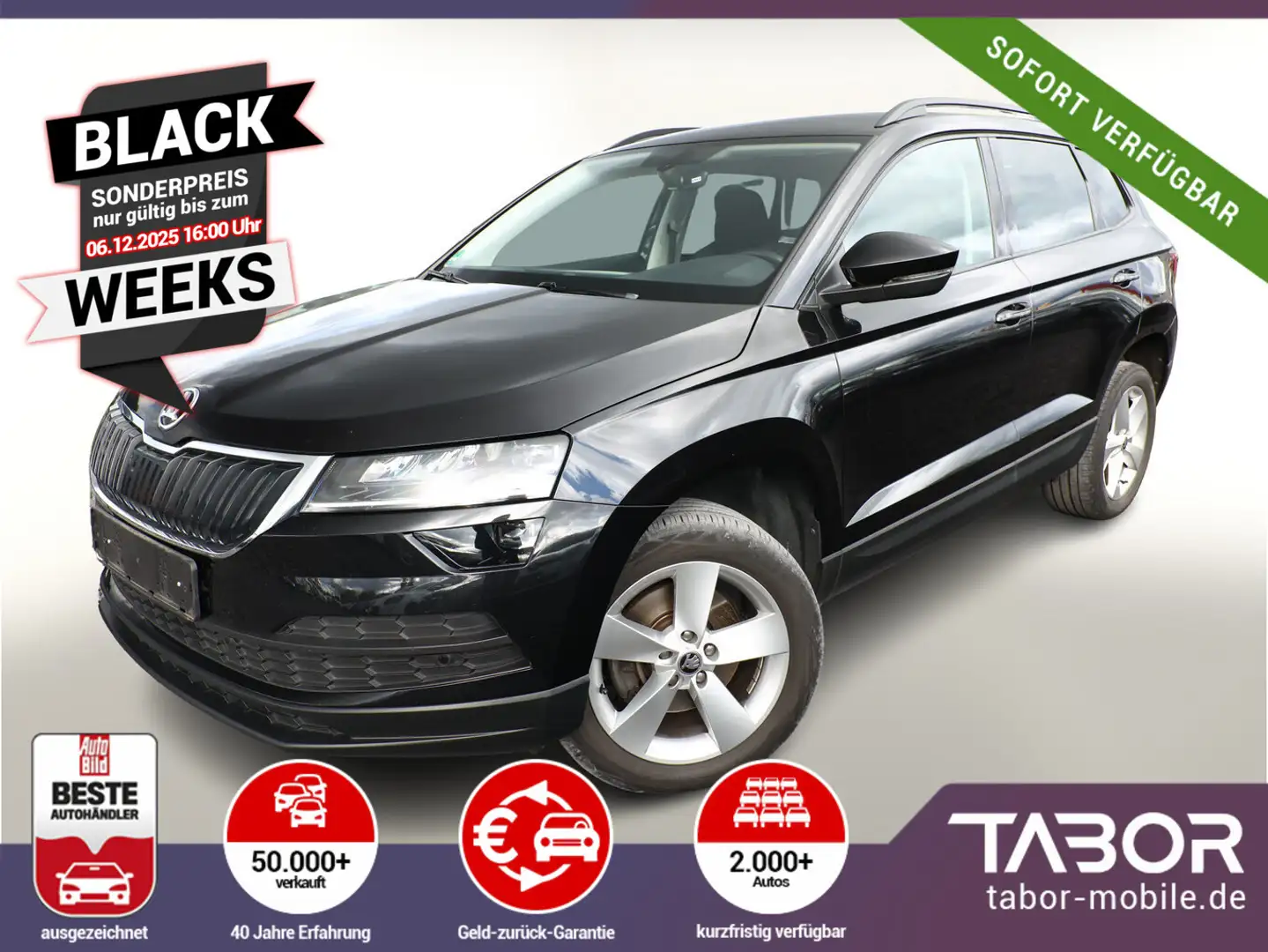 Skoda Karoq 2.0 TDI 150 Style LED Nav PDC SHZ AppC 17Z Schwarz - 1