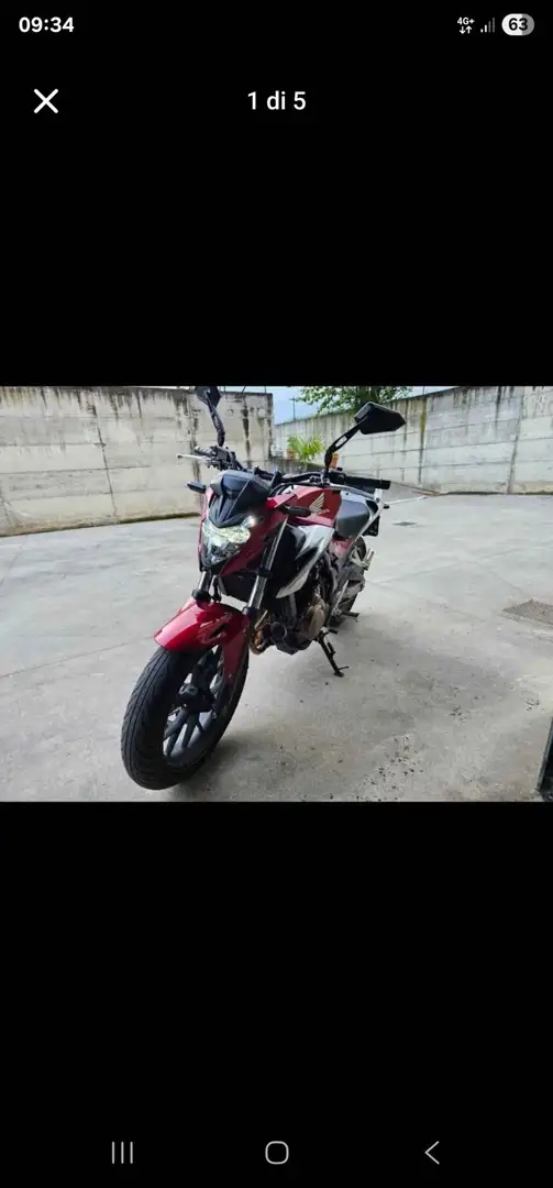 Honda CB500F Red - 1
