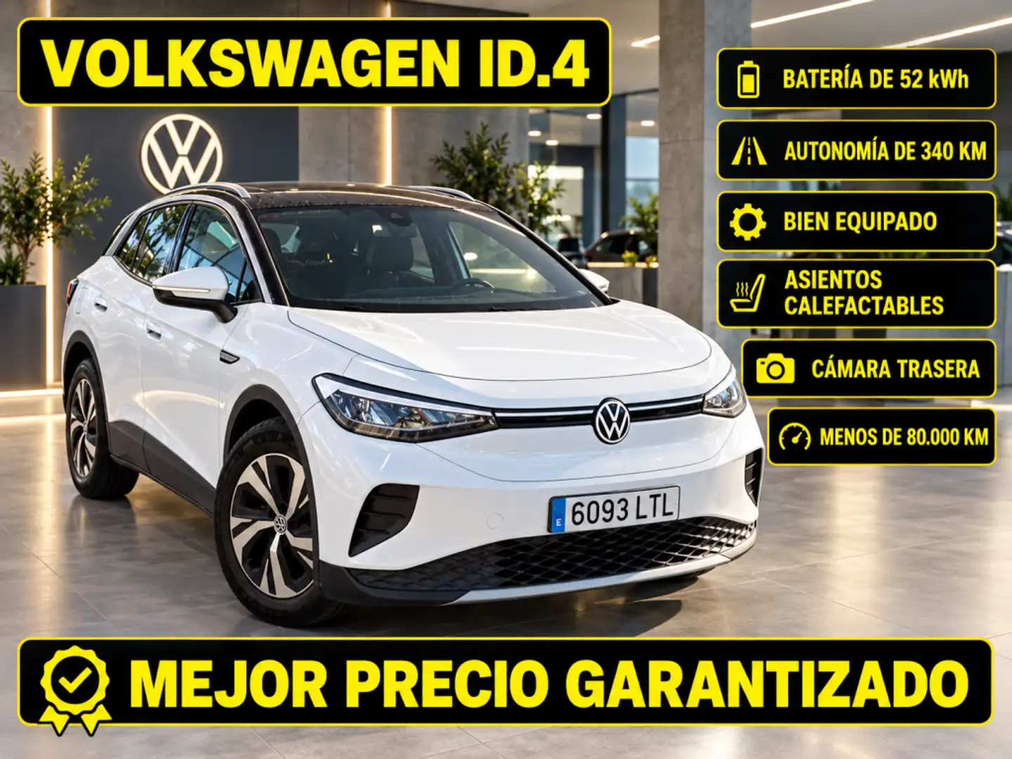 Volkswagen ID.4 Pure Performance City 125KW 52Kwh Blanco - 1
