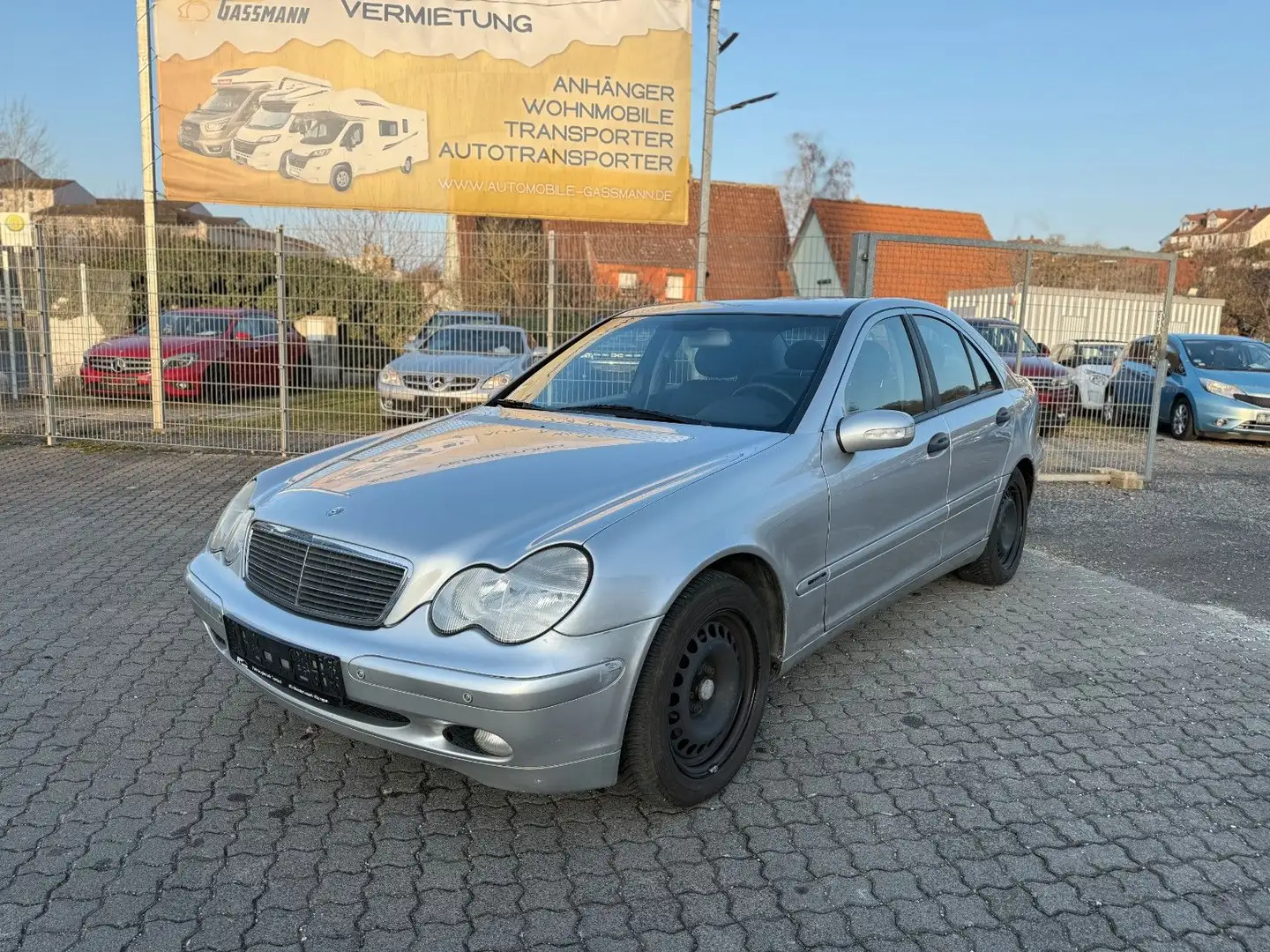 Mercedes-Benz C 180 Kompressor Lim. Automatik Klima AHK Tüv´27 Silber - 1