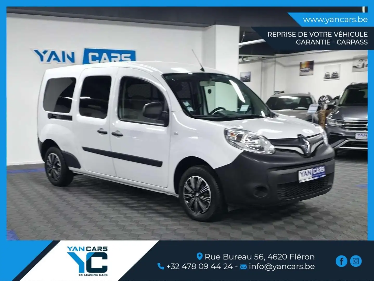 Renault Kangoo MAXI * UTILITAIRE * 33.221 KM DE 2021 ! * TOP ETAT Blanc - 1