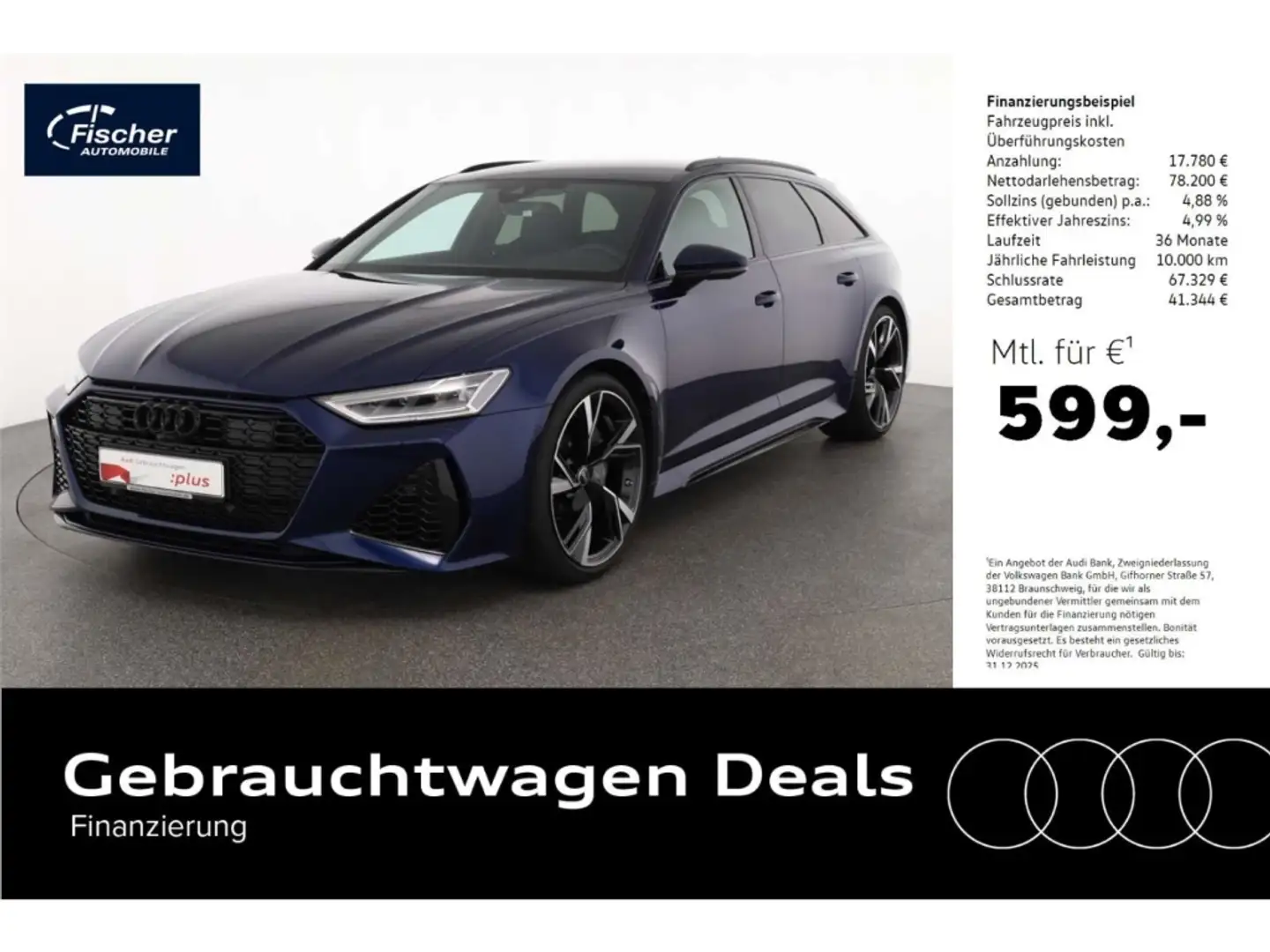 Audi RS6 Avant TFSI quattro Dynamikpaket plus Blau - 1