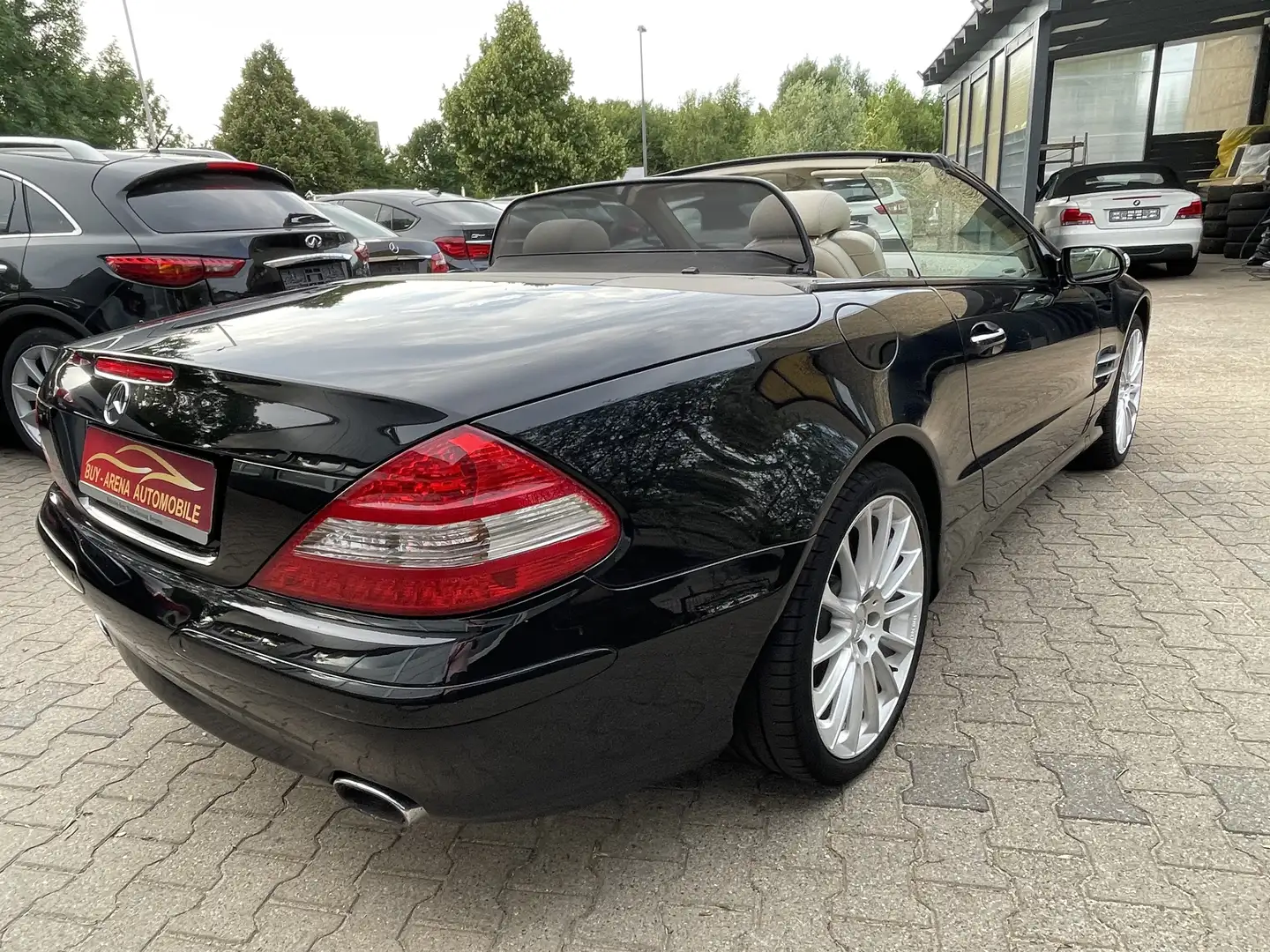 Mercedes-Benz SL 350 V6 Cabrio 7G-Tronic Sport Voll S-Heft Schwarz Top Schwarz - 2