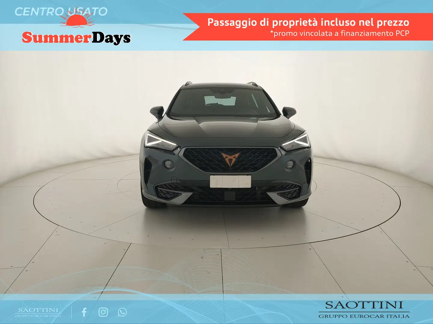 CUPRA Formentor 1.4 e-Hybrid 204 CV DSG Зелений - 2