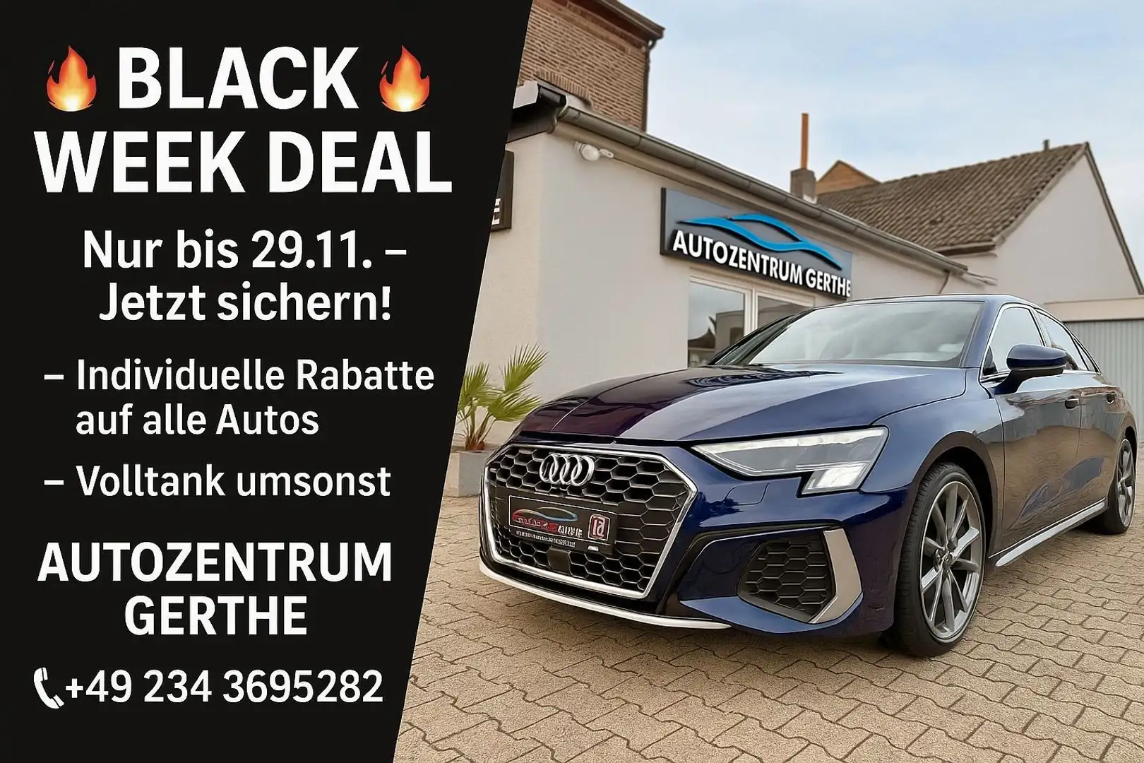 Audi S3 Lim. 2.0 TFSI quattro *LED*Virtual*ACC*Kamera Blau - 1