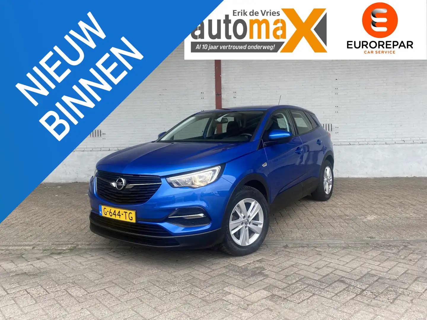 Opel Grandland X 1.2 Turbo Edition |NAP!|CarPlay!|Automaat!| Blau - 1