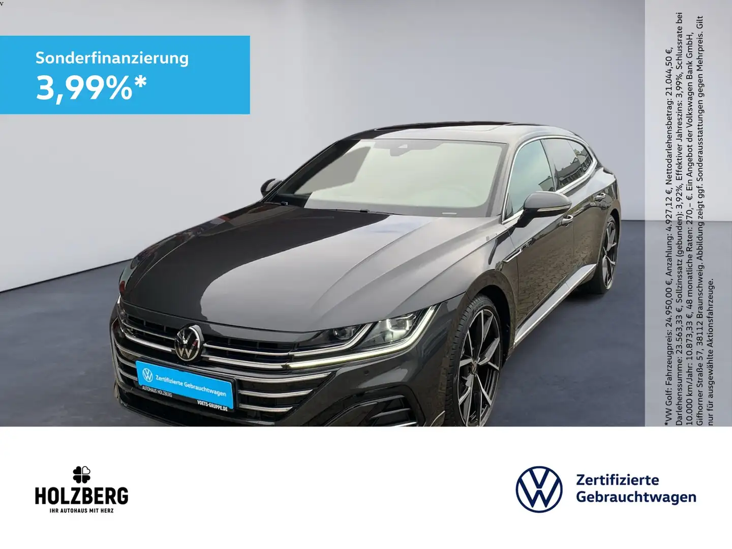 Volkswagen Arteon 2.0 TDI Shooting Brake R-Line 4Motion STHZ+PANO... Grau - 1