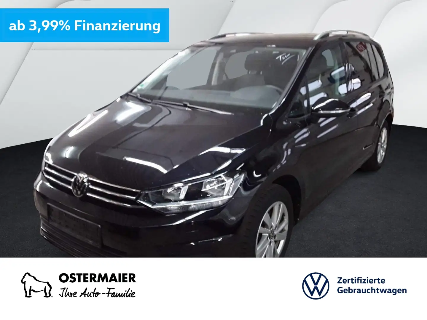 Volkswagen Touran CL 1.5TSI 150PS DSG ACC.AHK.7-SITZE.KAMERA.NAVI+VC Schwarz - 1