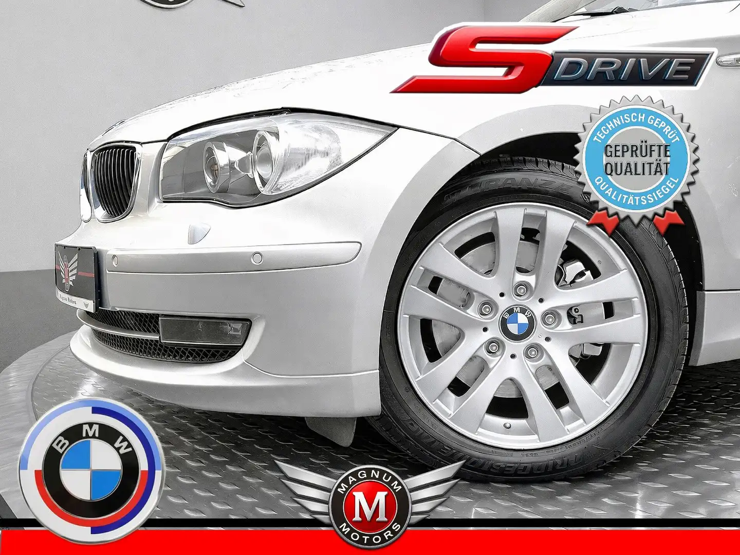 BMW 120 i *Aut.*Klimaaut.*Sitzh.*PDC*Alu* Silber - 1