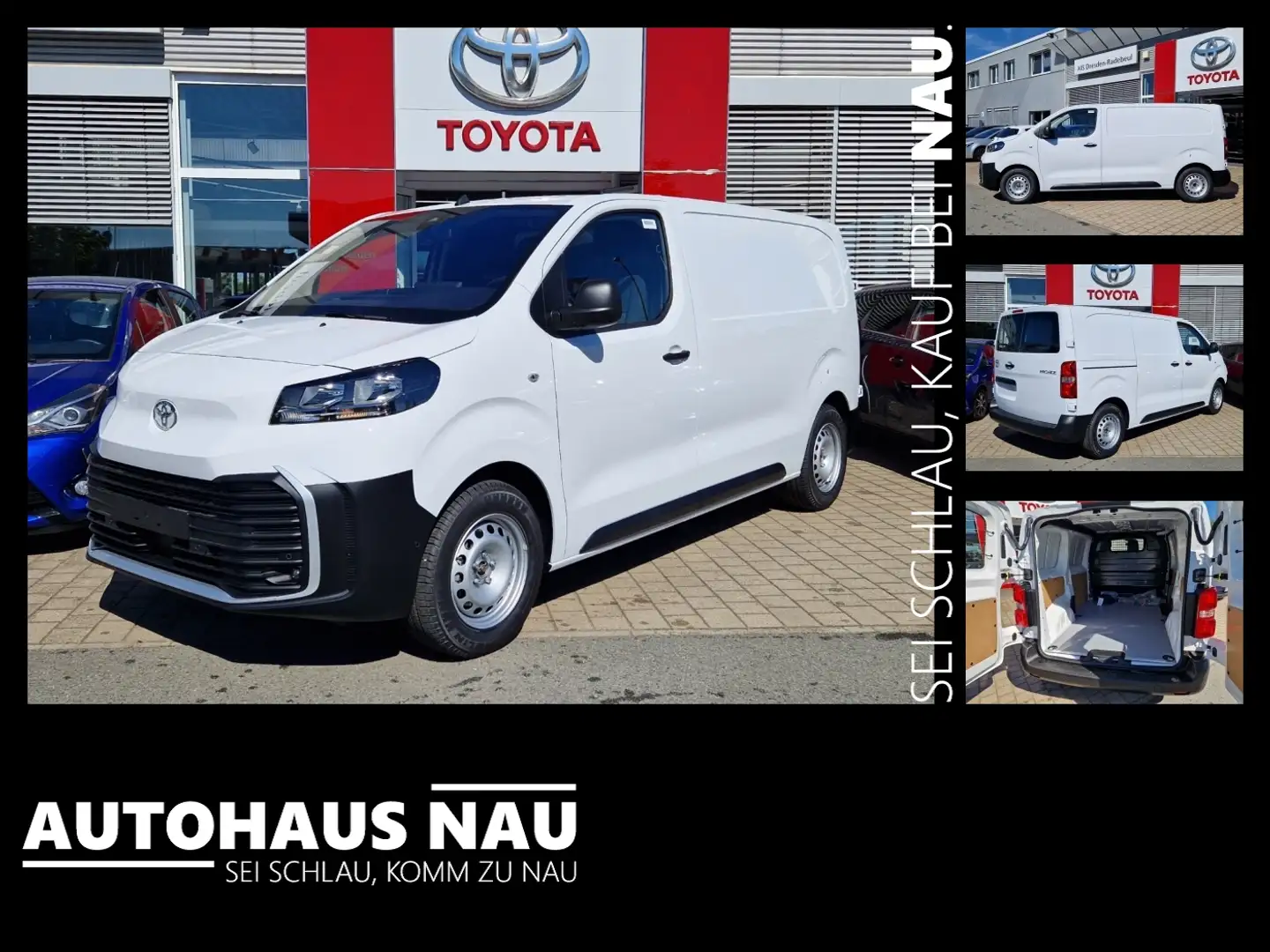 Toyota Proace Kasten 2.0 D-4d L1 Meister mit Navi Kamera Weiß - 1