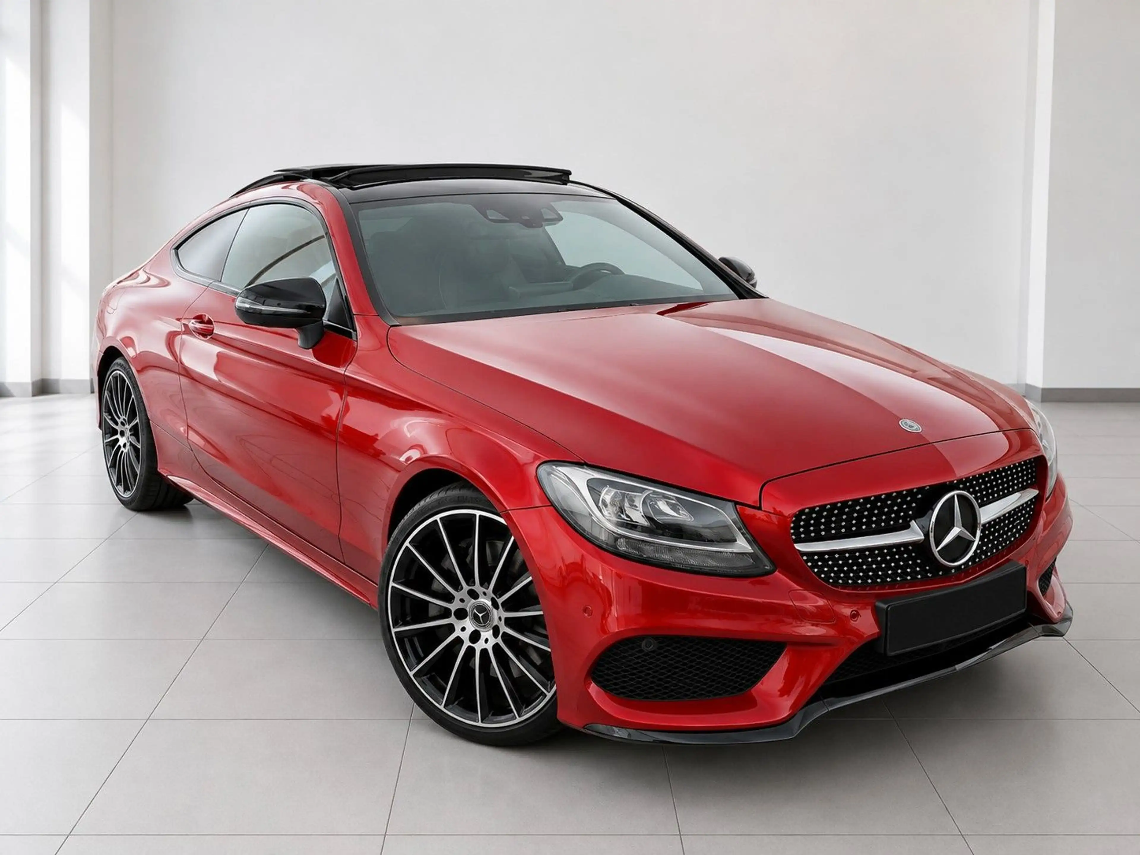 Mercedes-Benz C 300 Coupe/3xAMG-Line/Pano/Kam/Leder/19"