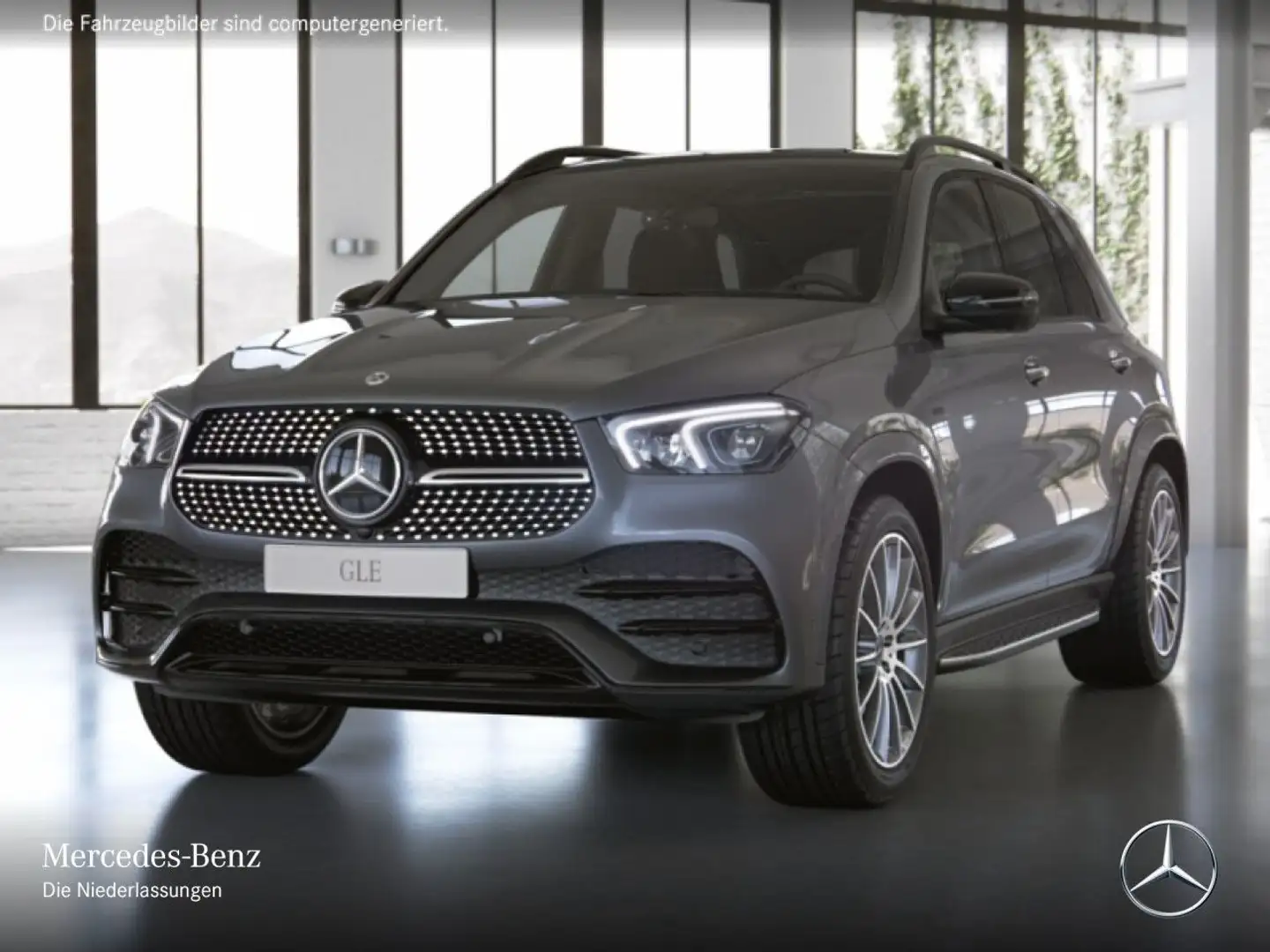 Mercedes-Benz GLE 350 de 4M AMG+EXCLUSIVE+NIGHT+PANO+360+LED+21" Grau - 2
