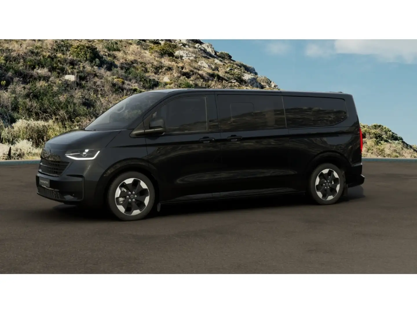 Volkswagen T7 Transporter 2,0 TDI Plus Edition LR AHK SHZ Keyless Müdigkeits Negro - 2