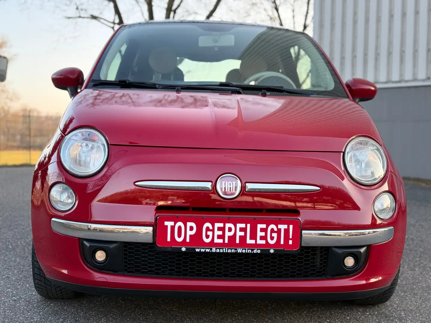 Fiat 500 TOP GEPFLEGT-TÜV/AU NEU-PANO Roşu - 2